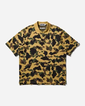 Men's 1st Camo Jacquard Polo Shirt Yellow