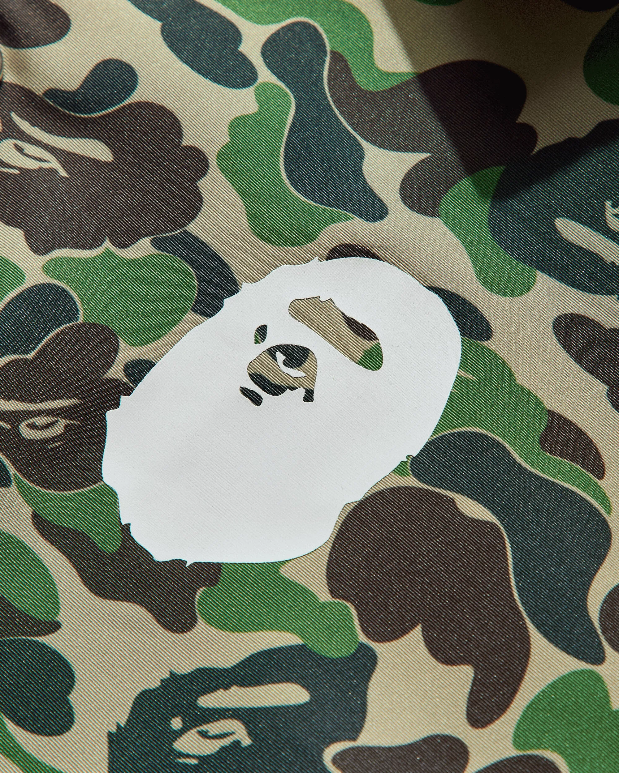 Men's ABC Camo NYC Logo Coach Jacket Green