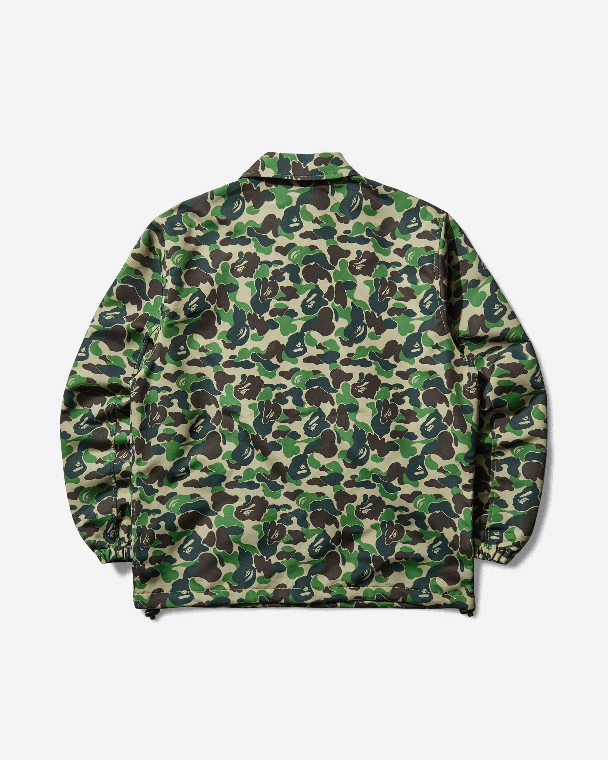 Men's ABC Camo NYC Logo Coach Jacket Green