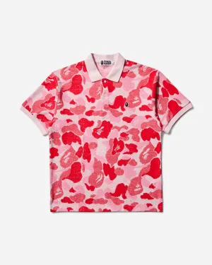 Men's ABC Camo Polo Jacquard Shirt Pink