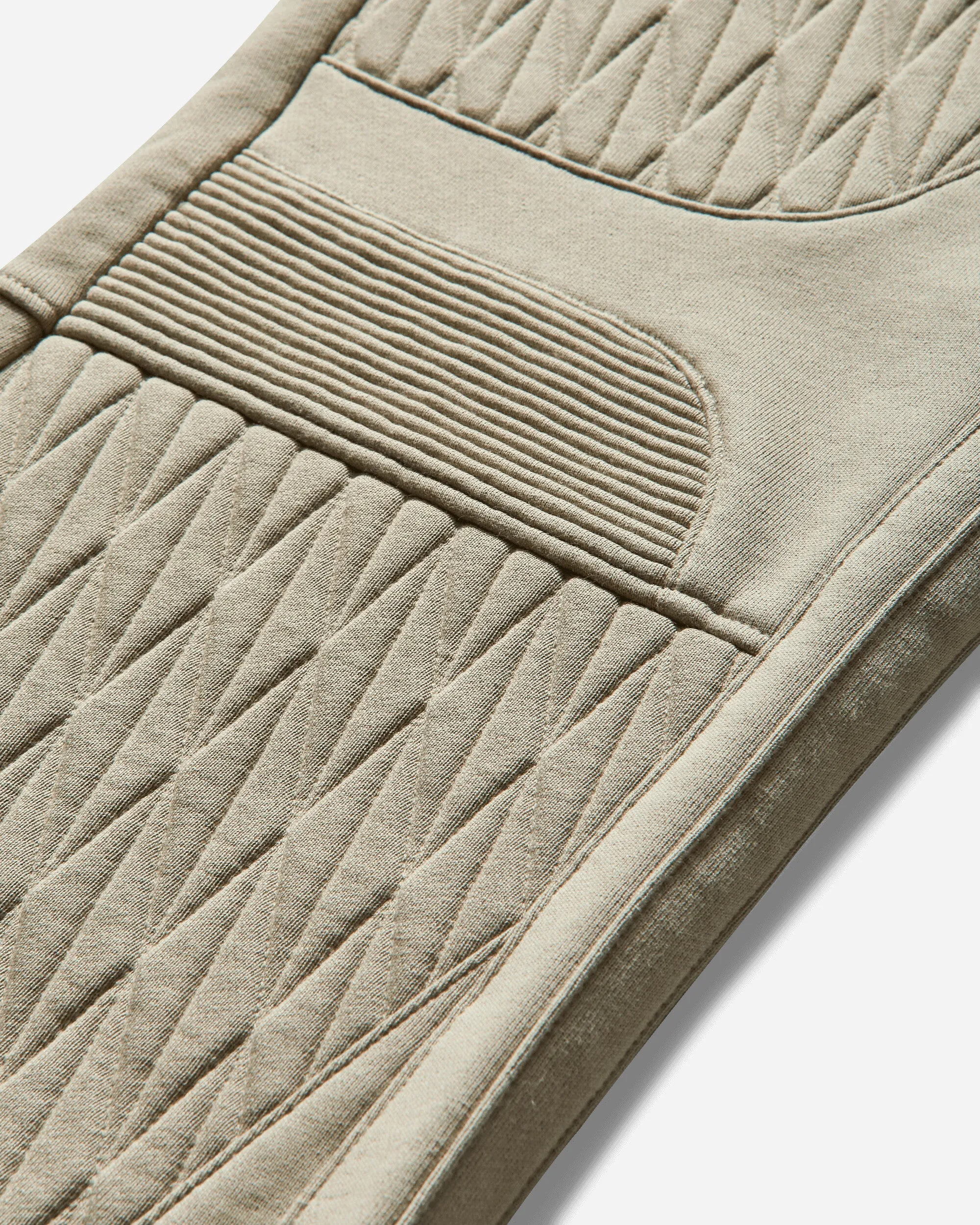 Men's Quilted Biker Sweatpants Sand