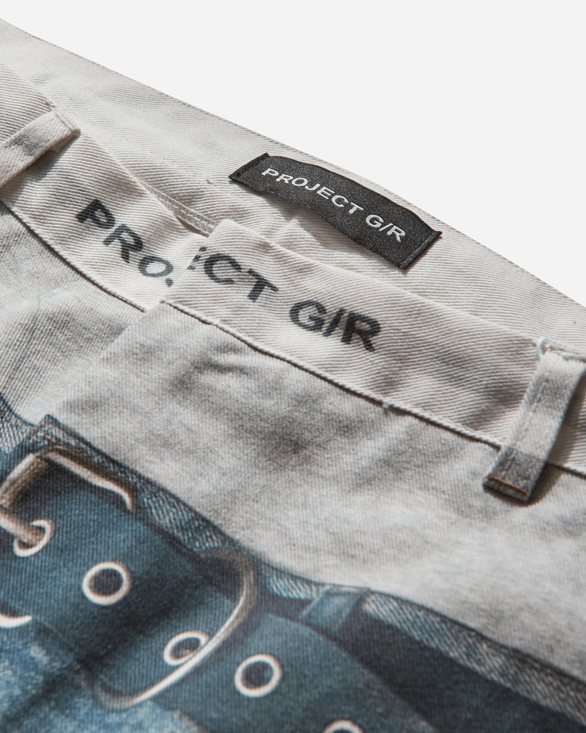 Men's Trompe-L'oeil Denim Pants Blue