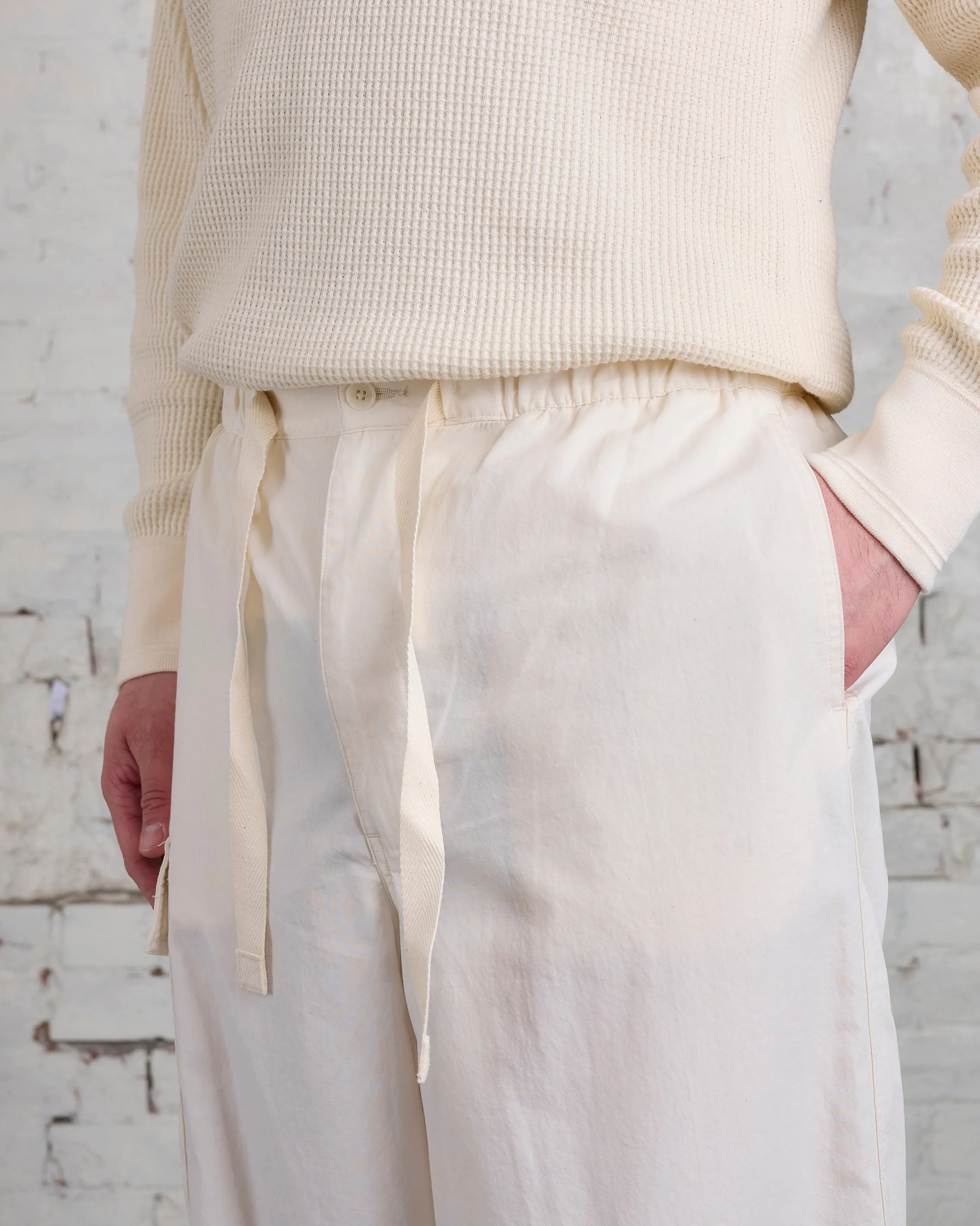 nanamica Broadcloth Single Cargo Easy Pant Ecru