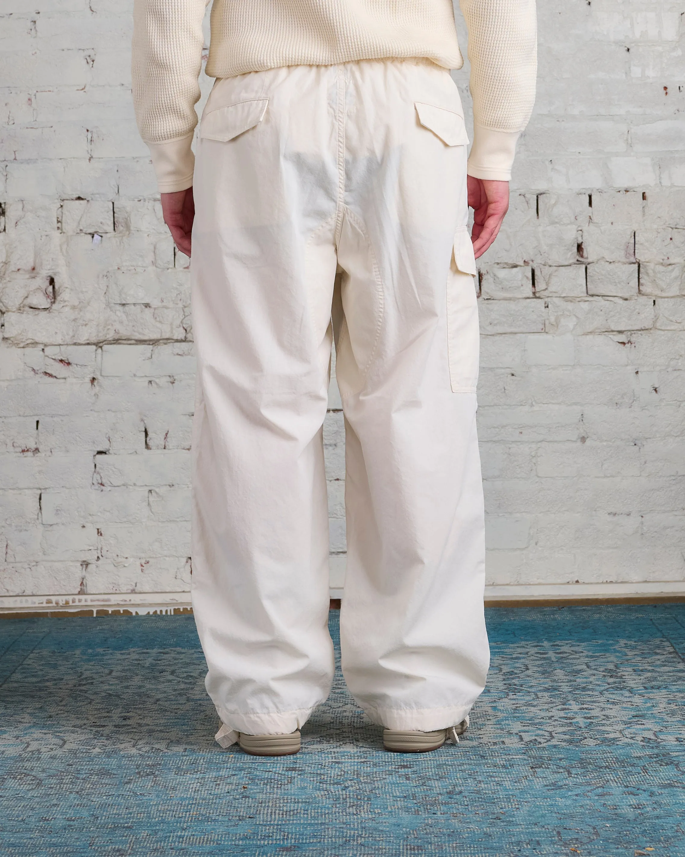 nanamica Broadcloth Single Cargo Easy Pant Ecru