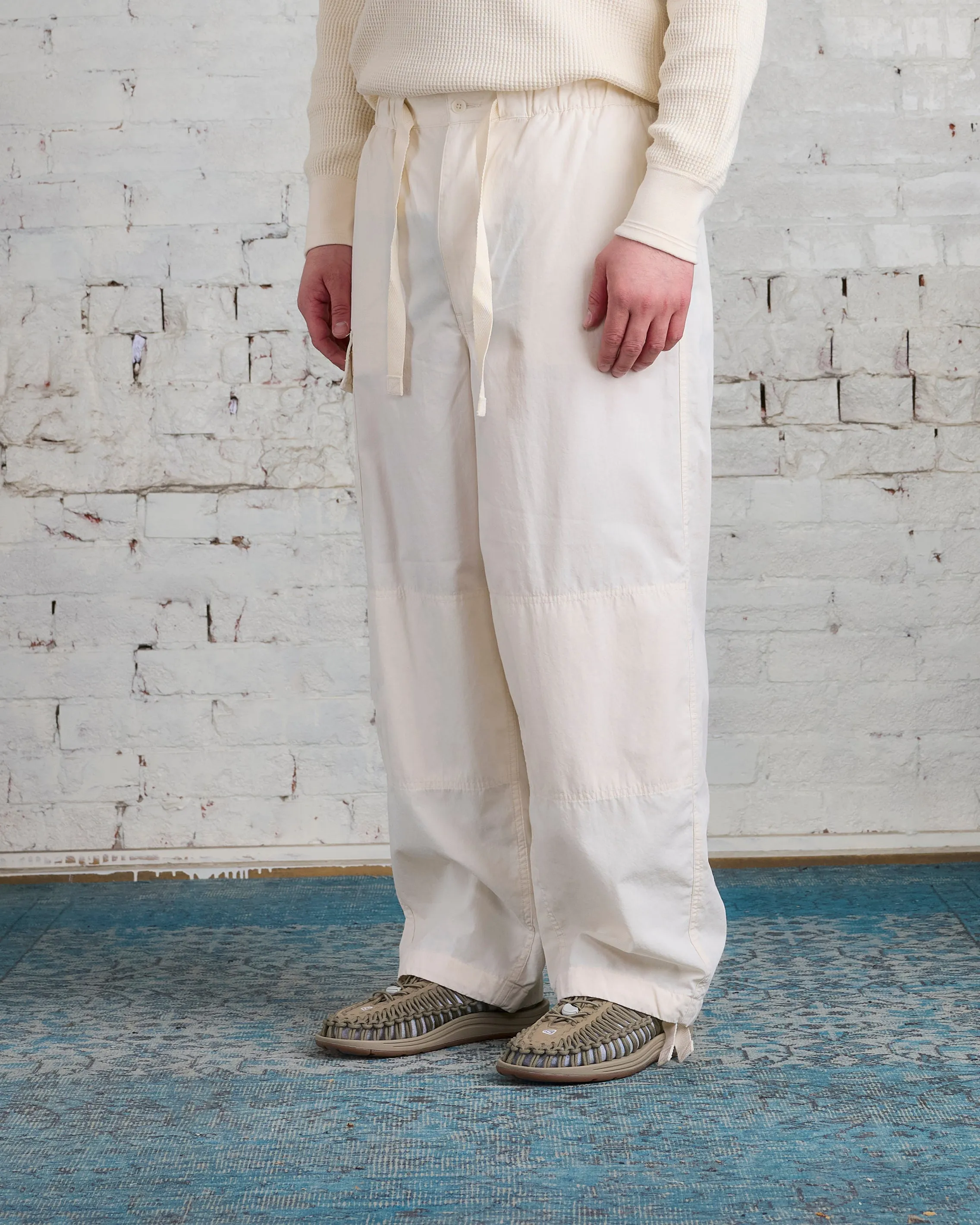 nanamica Broadcloth Single Cargo Easy Pant Ecru