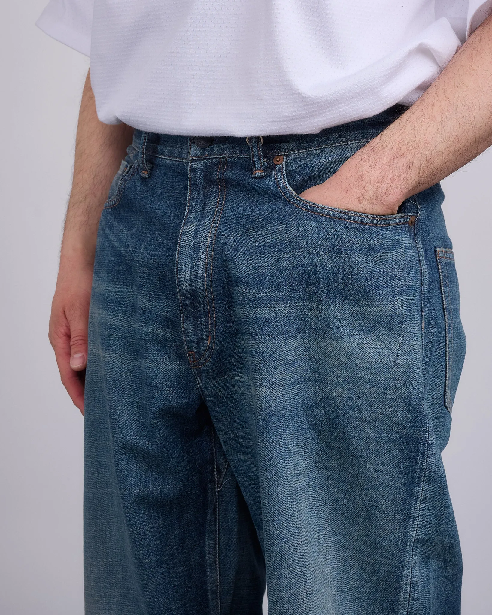 nanamica Selvage Denim Pants Vintage Indigo