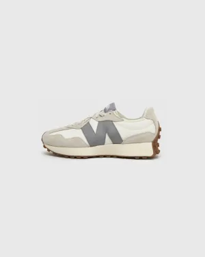 New Balance Beige 327 White Grey Sneakers
