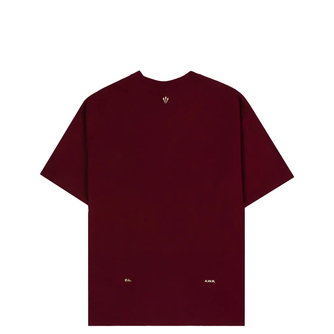 NOCTA T-SHIRT DARK BEETROOT