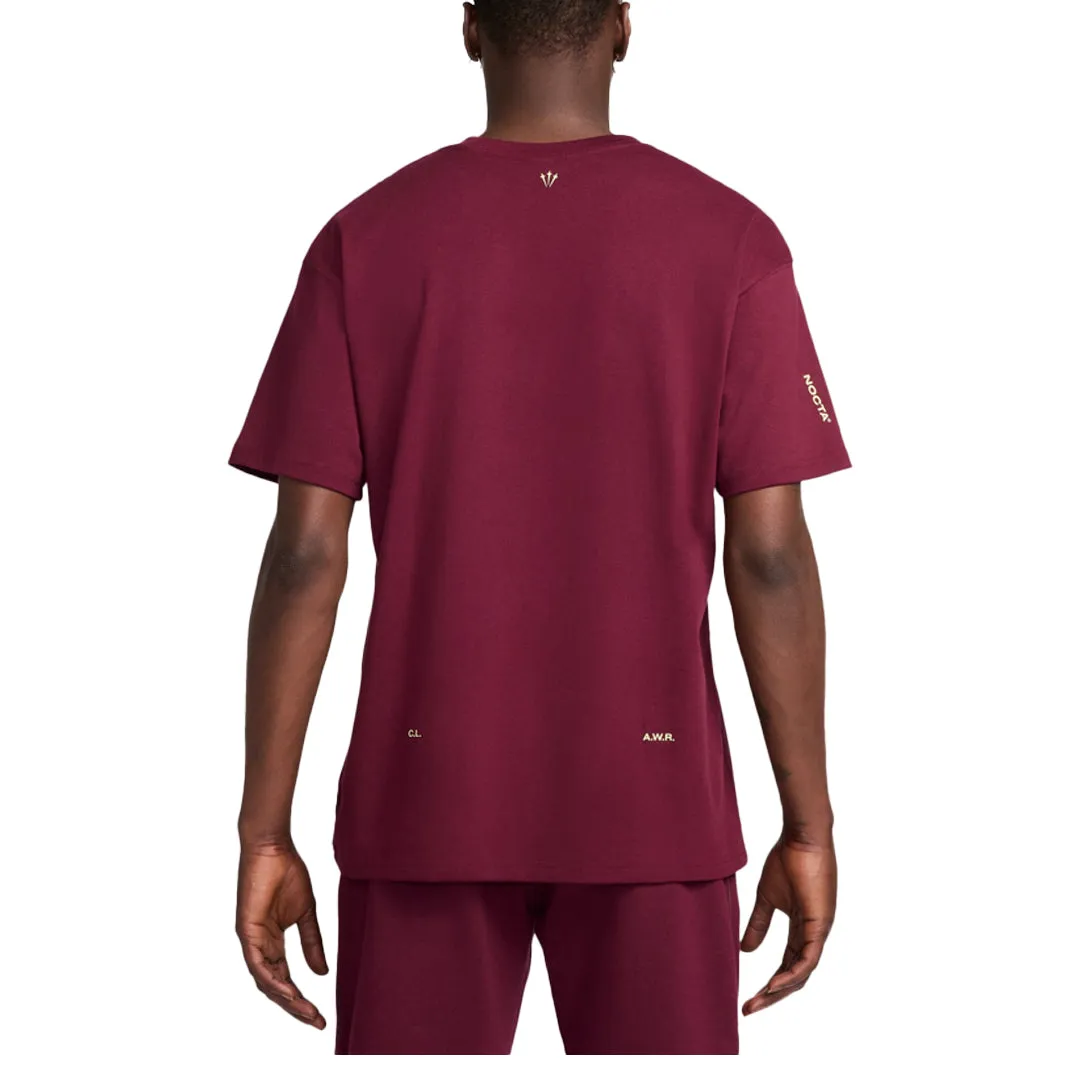 NOCTA T-SHIRT DARK BEETROOT