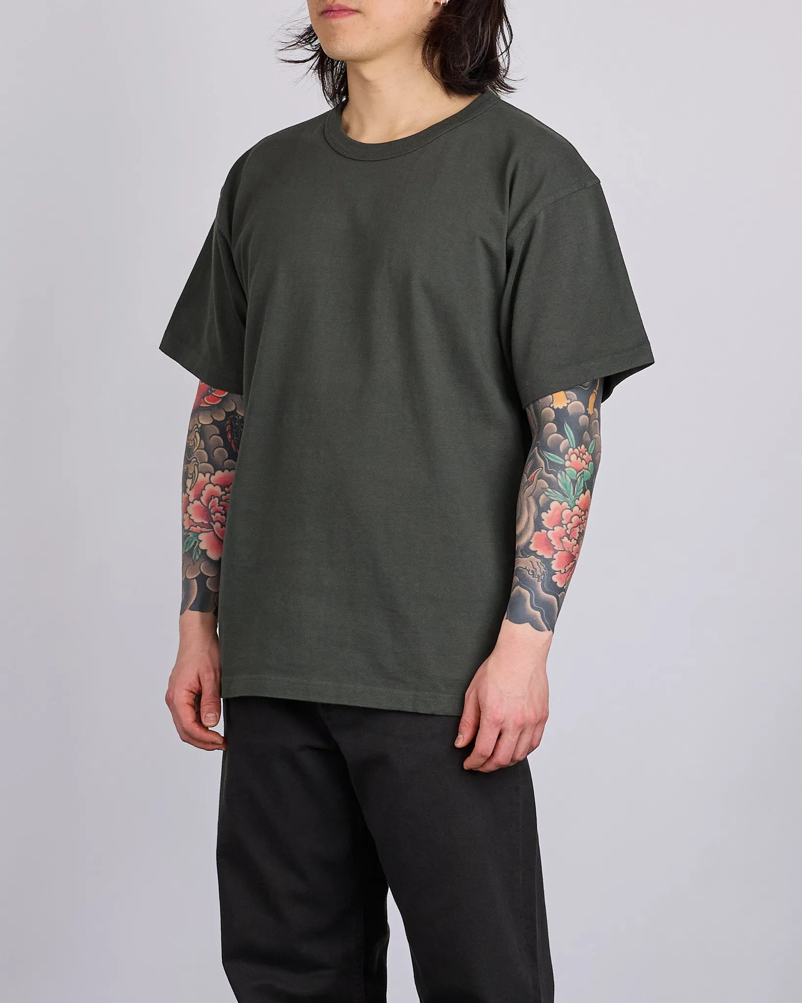 Norse Projects Simon Heavy T-Shirt Black Olive