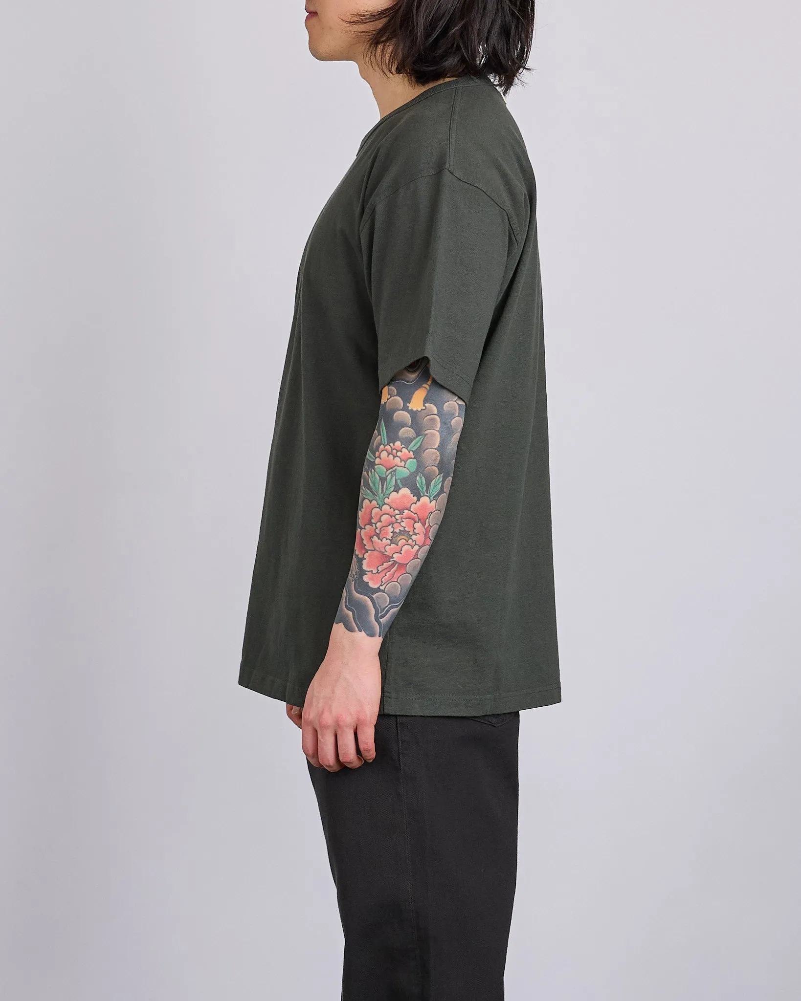 Norse Projects Simon Heavy T-Shirt Black Olive