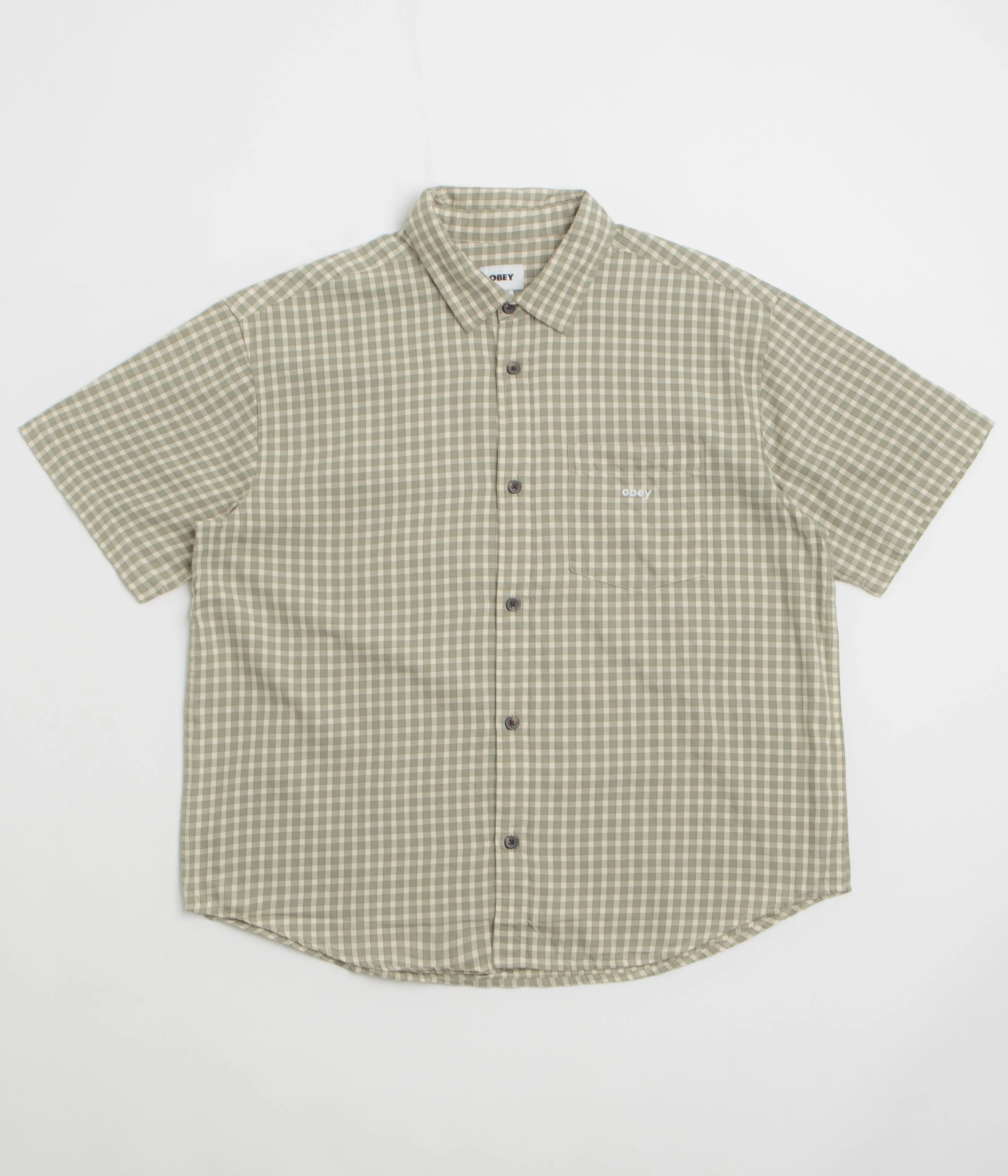Obey Bigwig Otis Short Sleeve Shirt - Birch Multi