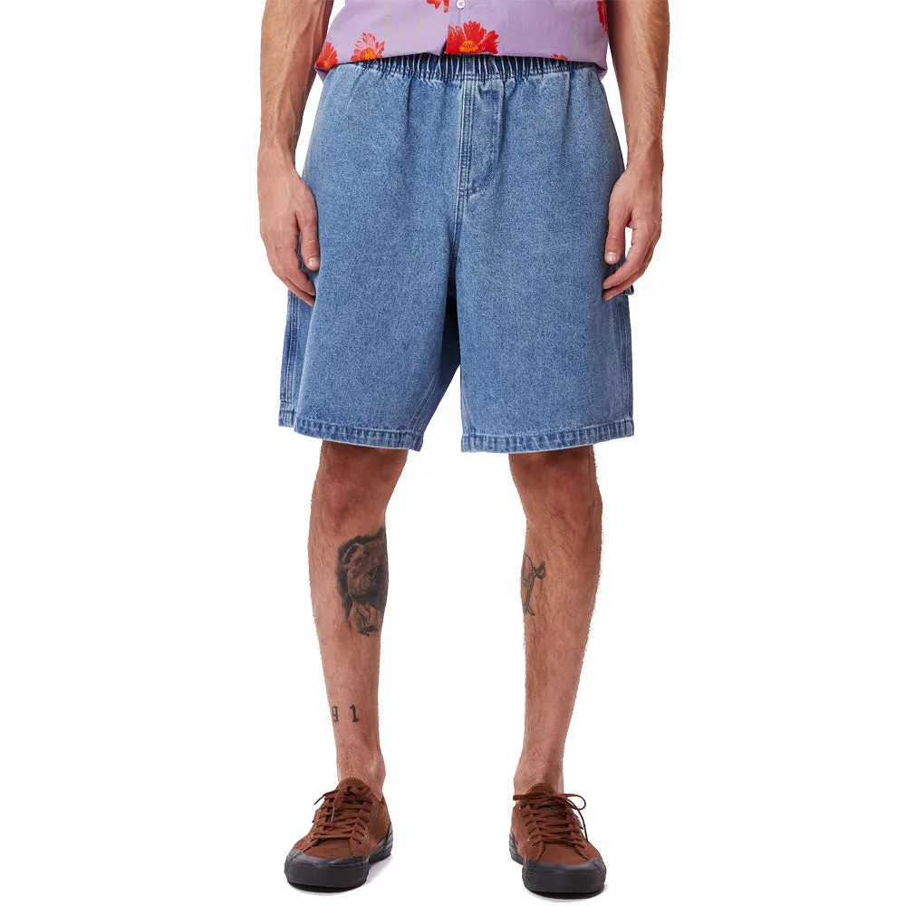 OBEY EASY DENIM CARPENTER SHORT // LIGHT INDIGO
