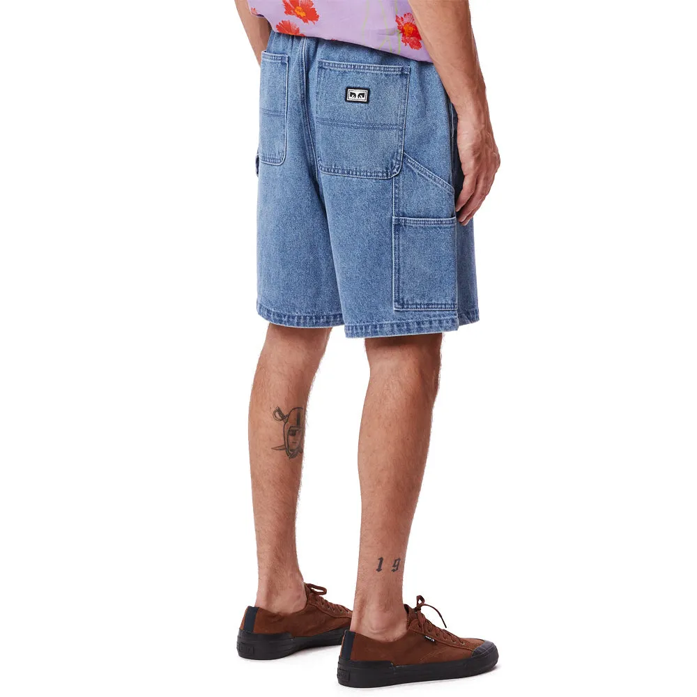 OBEY EASY DENIM CARPENTER SHORT // LIGHT INDIGO