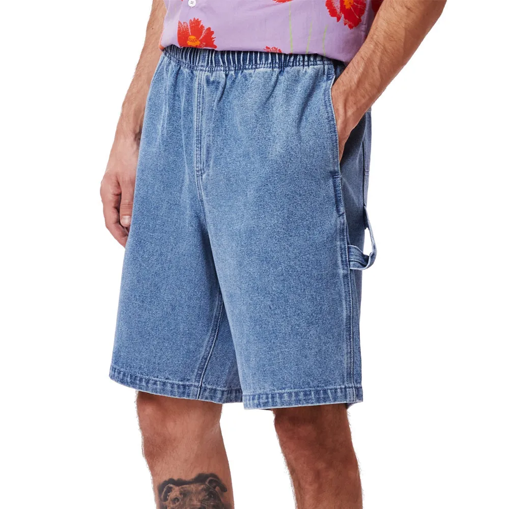 OBEY EASY DENIM CARPENTER SHORT // LIGHT INDIGO