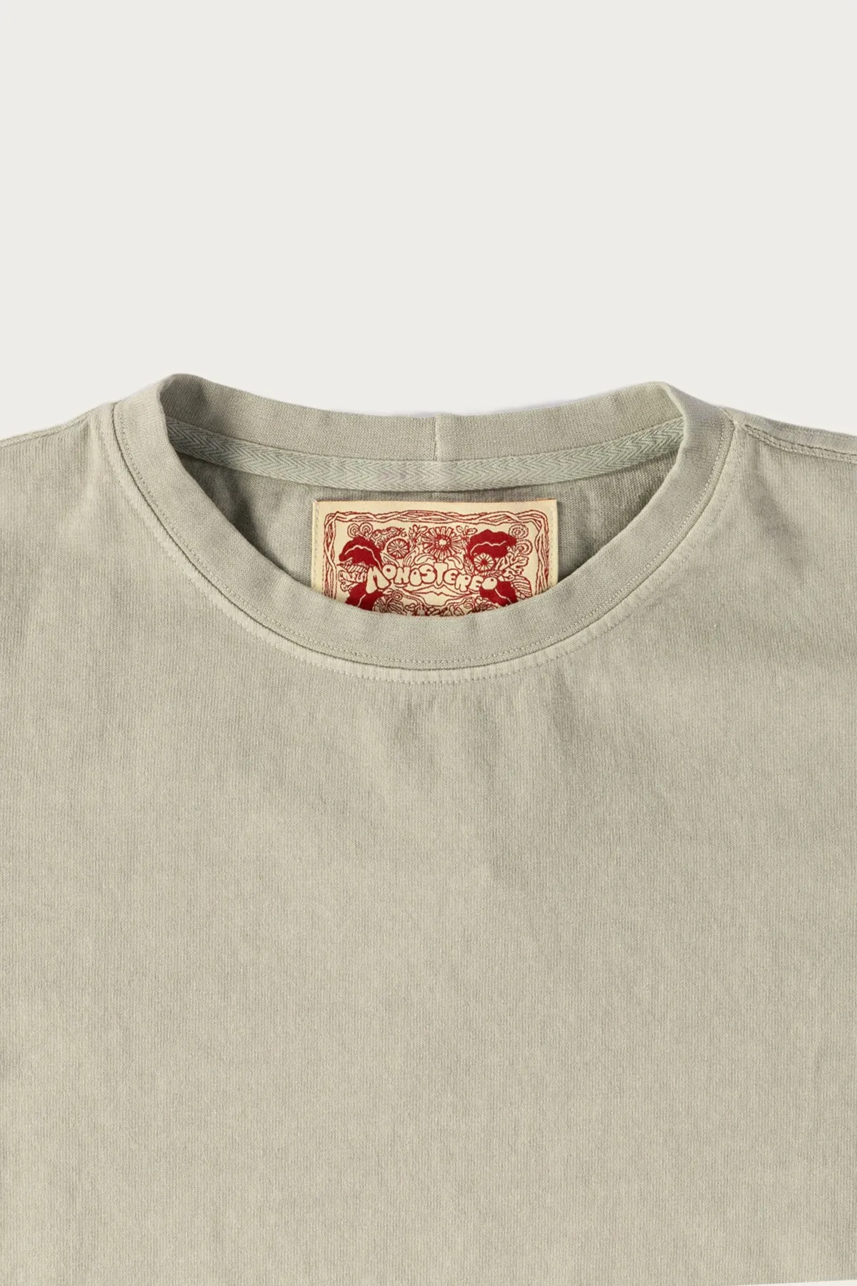 On The Farm Raw Hem Tee - Spring Green