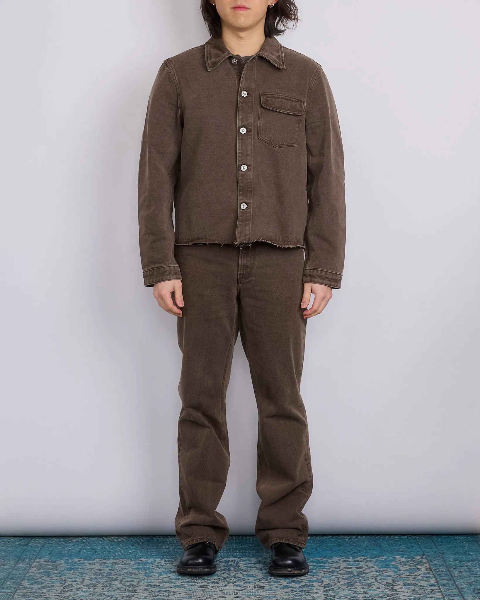 Our Legacy Cut Rebirth Jacket Choco Overdye