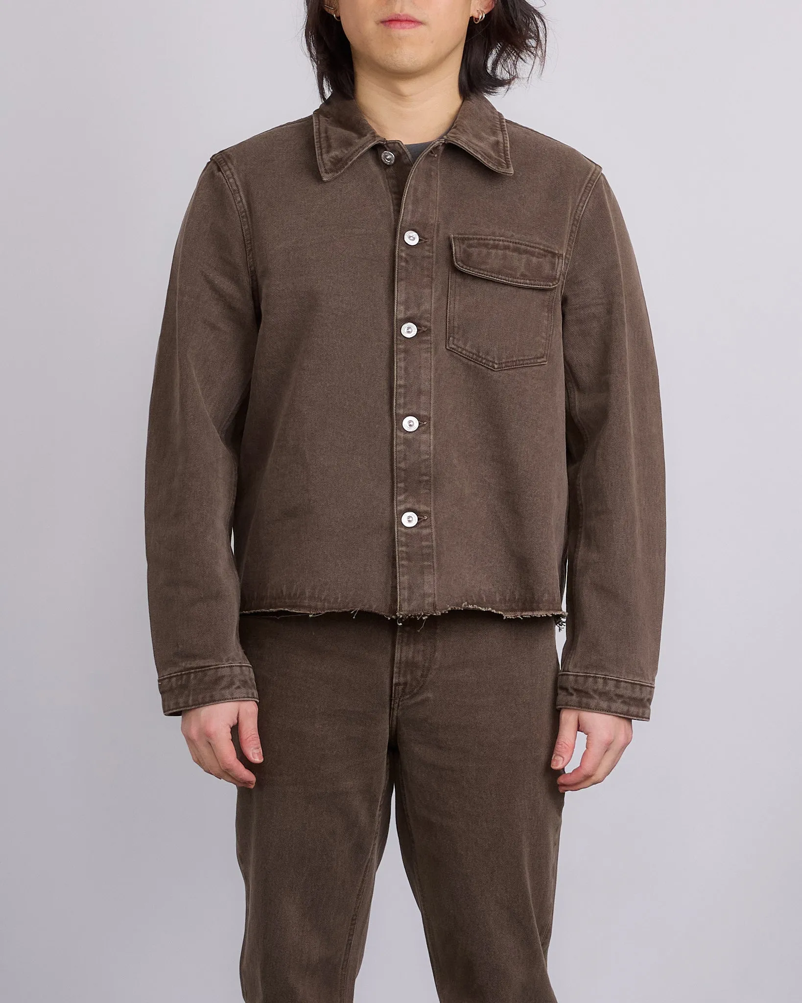 Our Legacy Cut Rebirth Jacket Choco Overdye