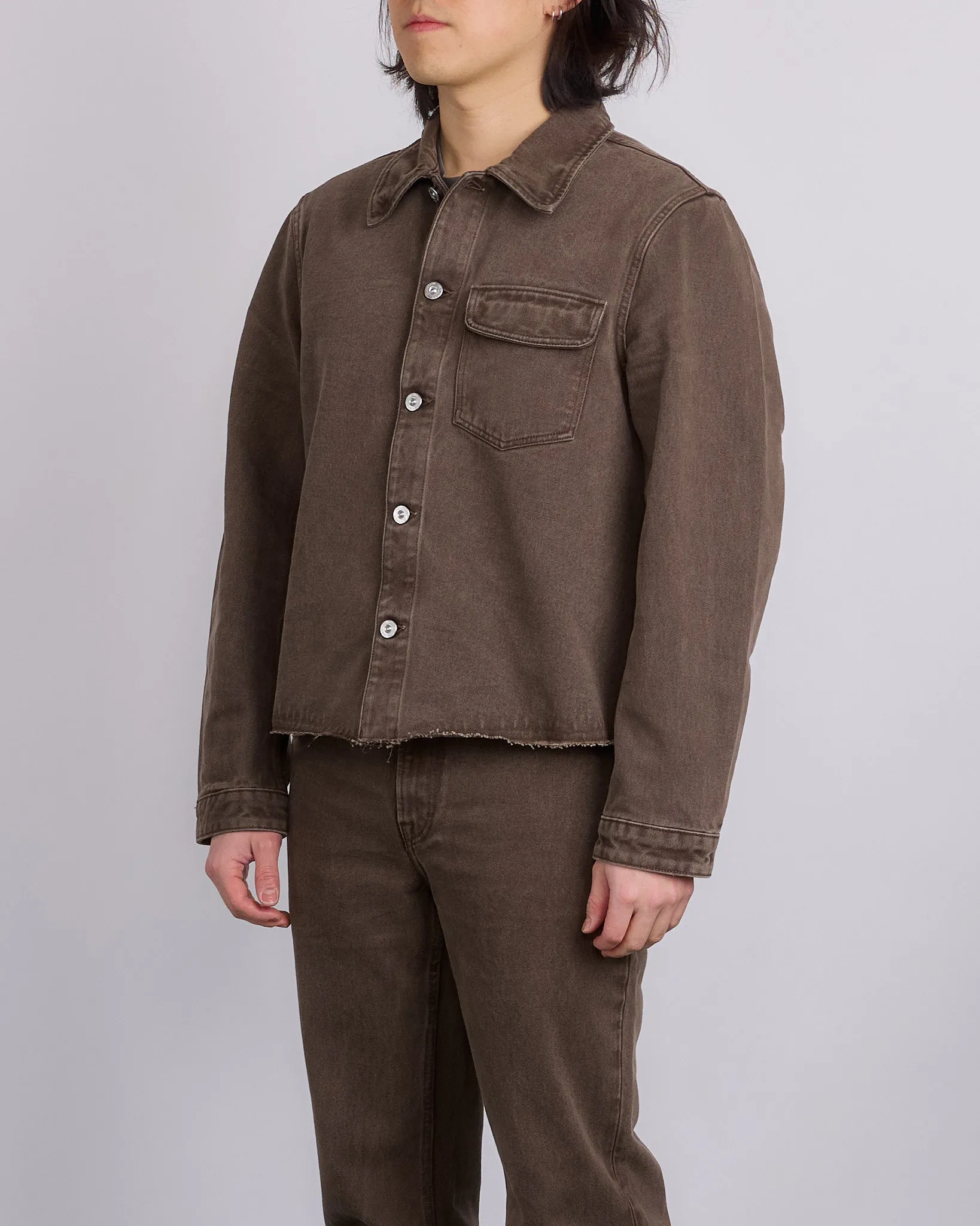 Our Legacy Cut Rebirth Jacket Choco Overdye
