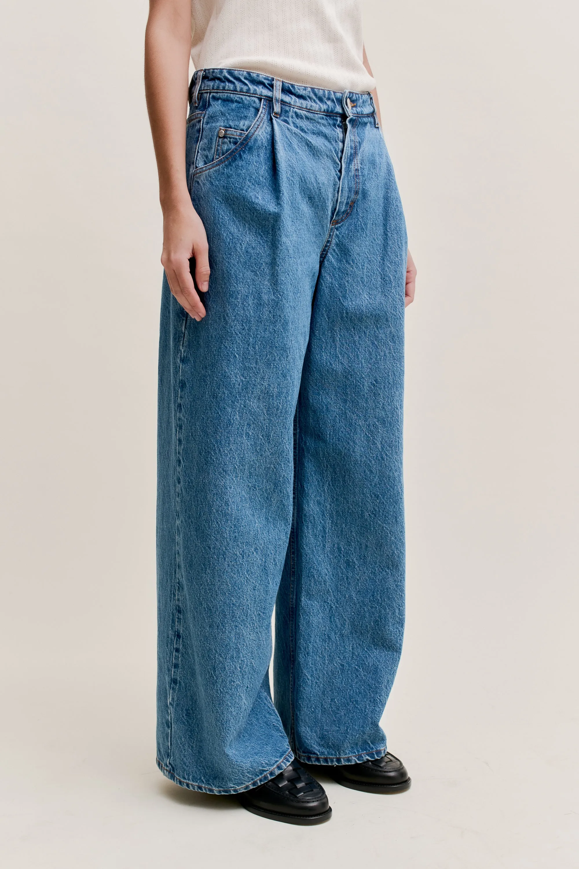 PADMA PLEATED DENIM