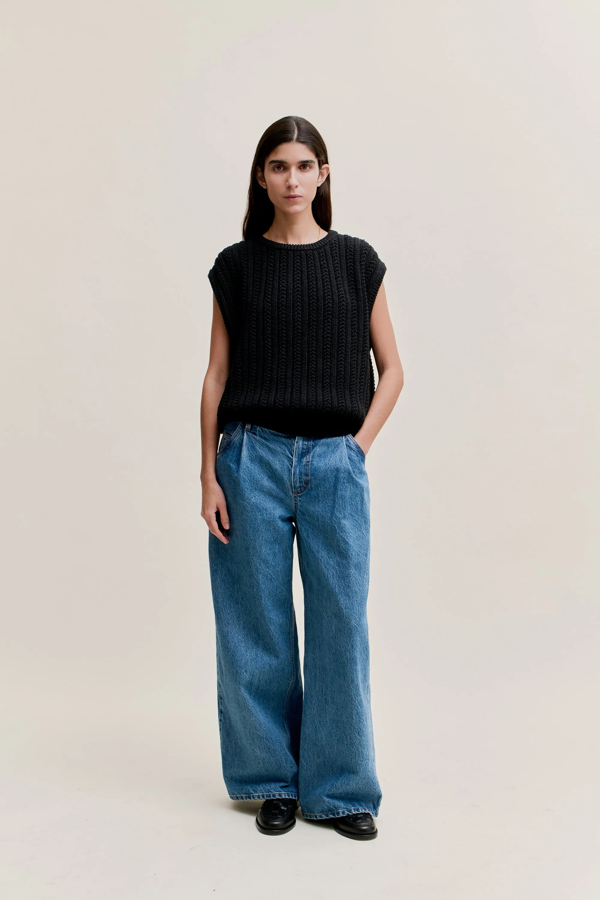 PADMA PLEATED DENIM