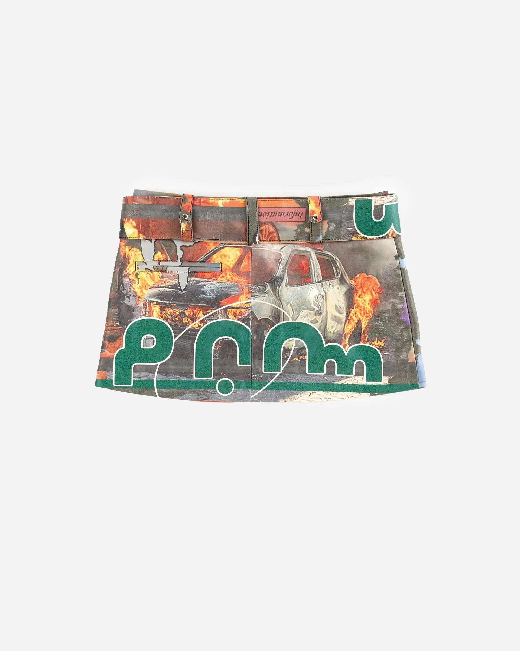 P.A.M. Racing Vinyl Mini Skirt