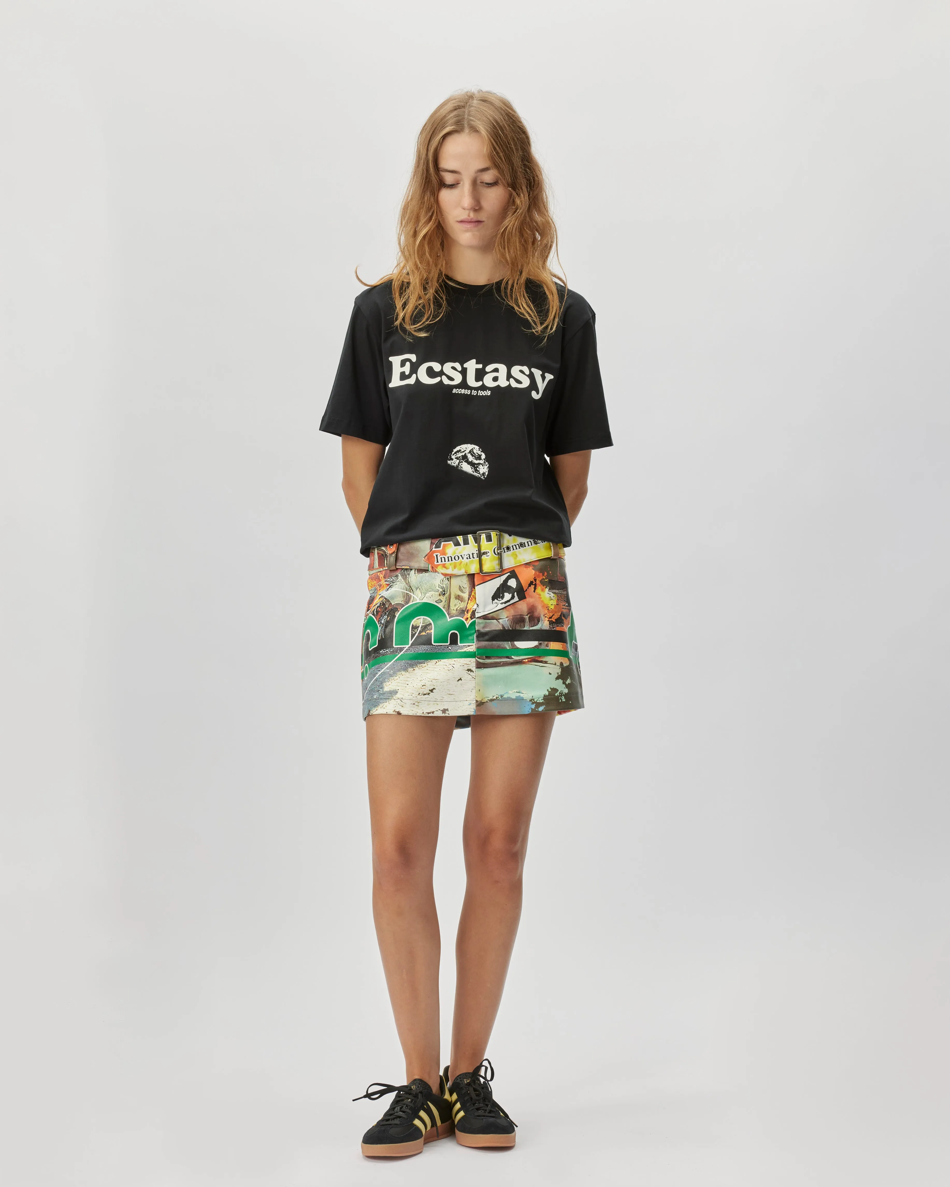 P.A.M. Racing Vinyl Mini Skirt