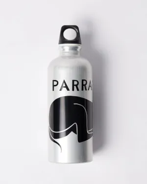 Parra Horizontal Horse Sigg Bottle // Silver/Black