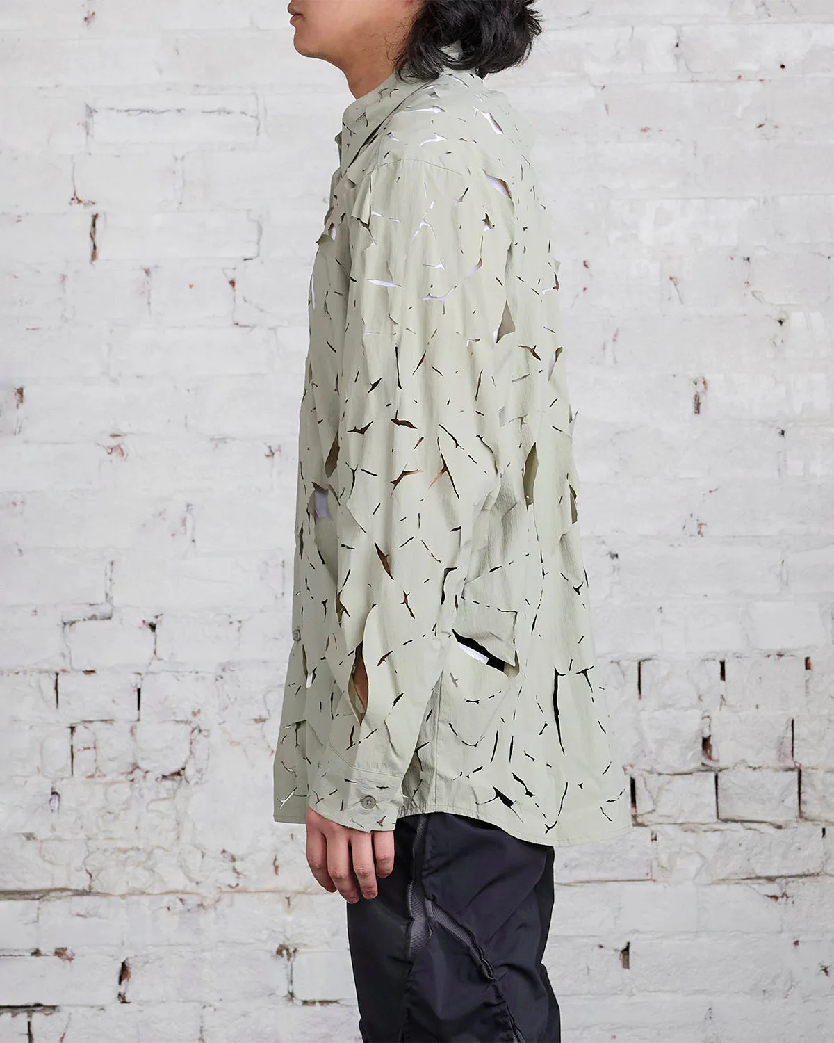 POST ARCHIVE FACTION (PAF) 6.0 Shirt Left Olive Green