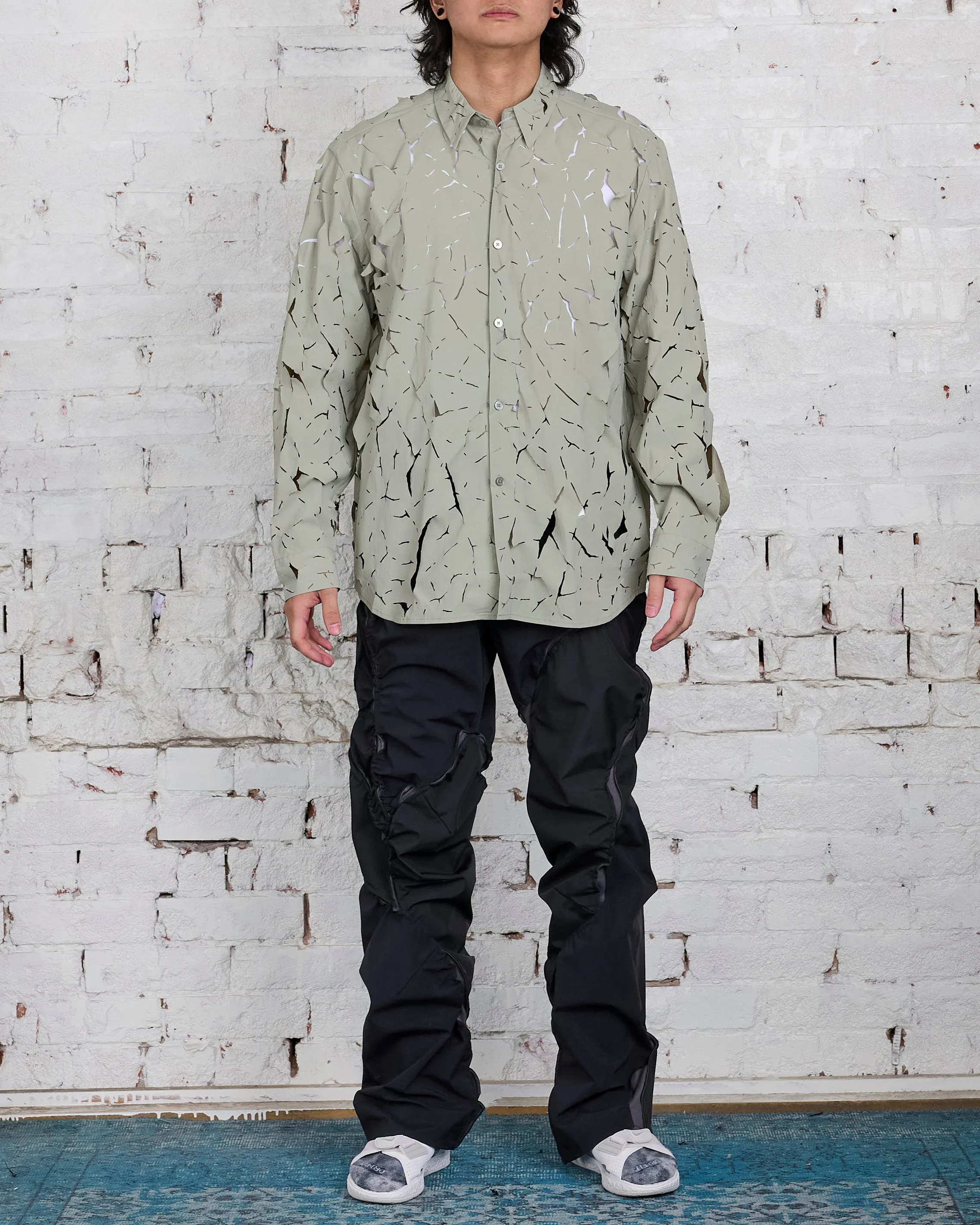 POST ARCHIVE FACTION (PAF) 6.0 Shirt Left Olive Green