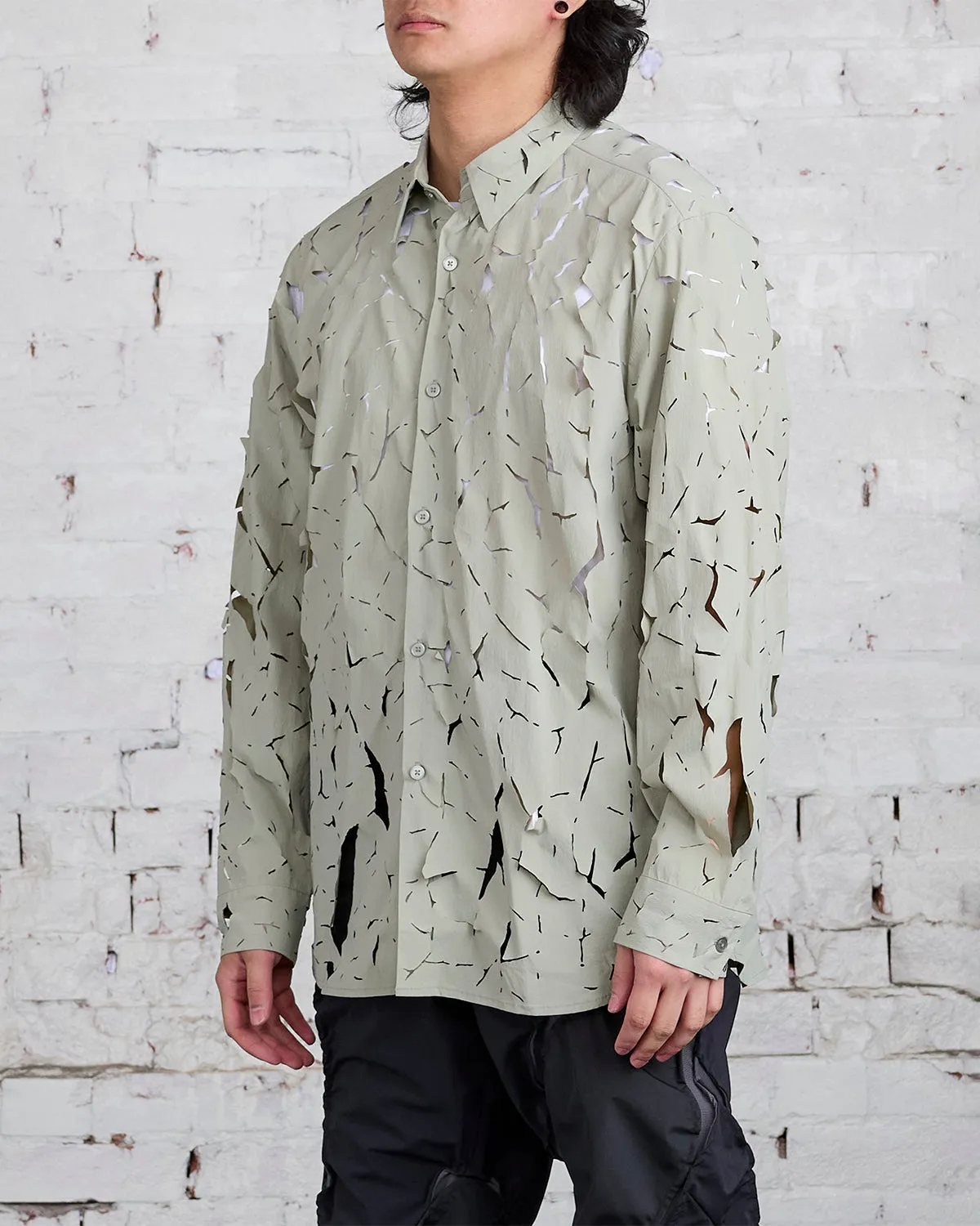 POST ARCHIVE FACTION (PAF) 6.0 Shirt Left Olive Green