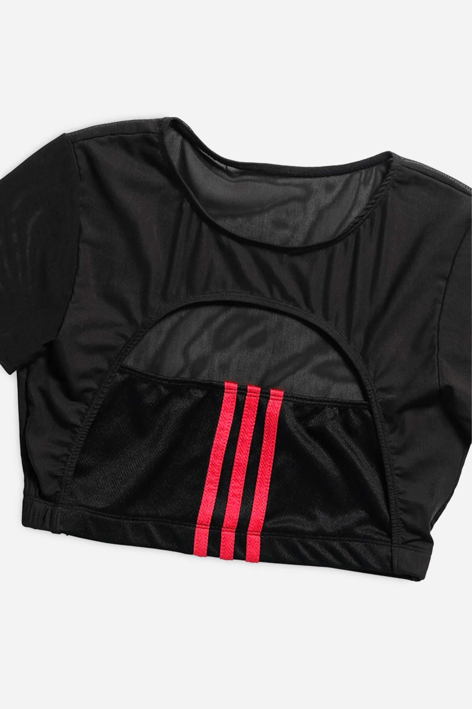Rework Adidas Cut Out Mesh Tee - M