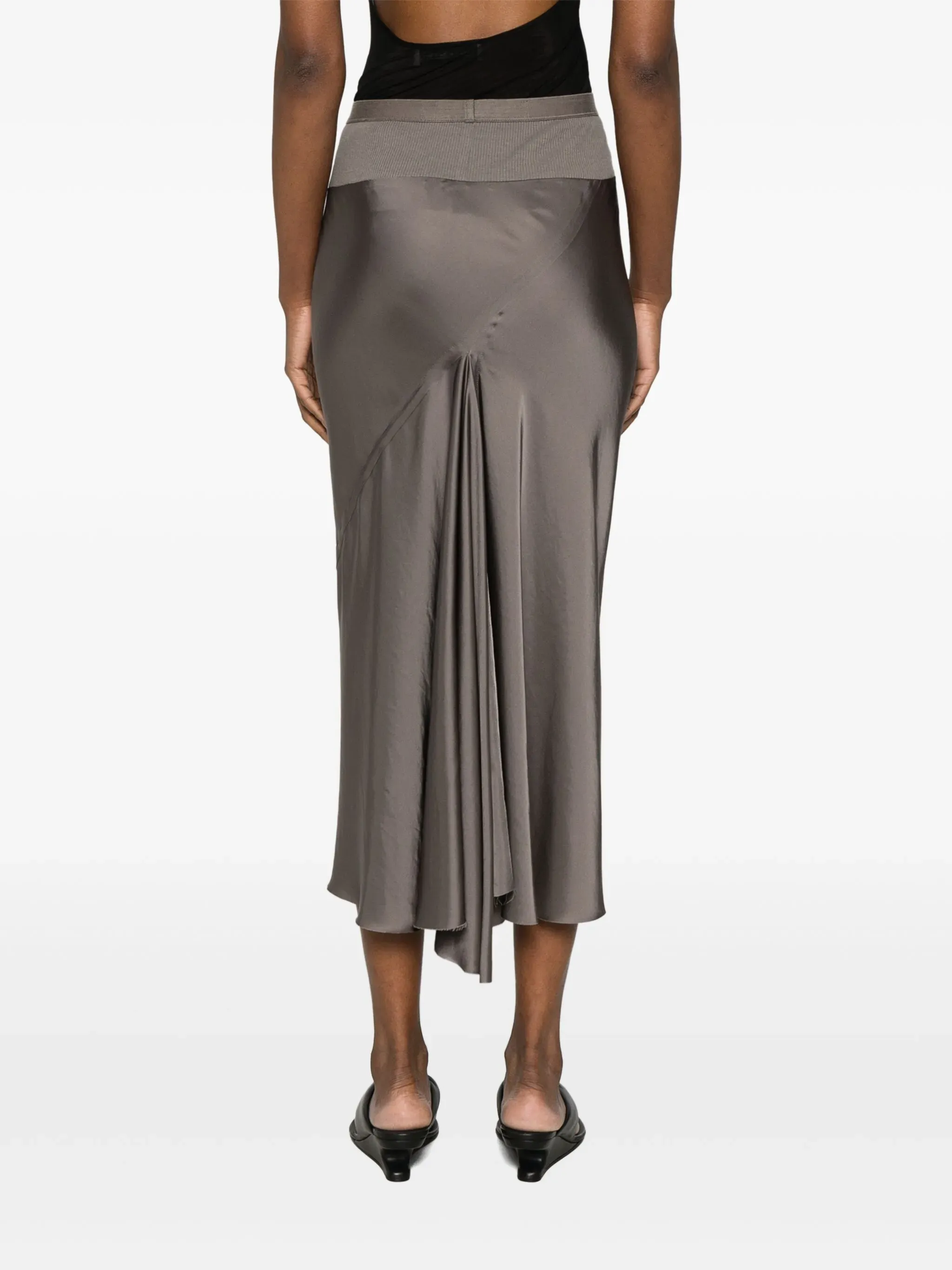 RICK OWENS - Women Silk A Line Bias Skirt