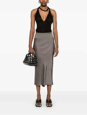 RICK OWENS - Women Silk A Line Bias Skirt