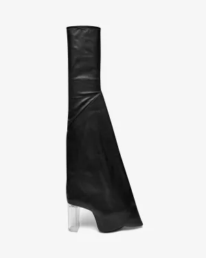 Rick Owens - Women's Taco Kiss Heel Boots - (Black/Clear)