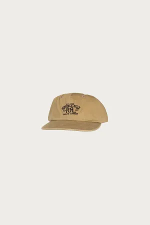 RRL Ranch Logo Twill Ball Cap - Khaki