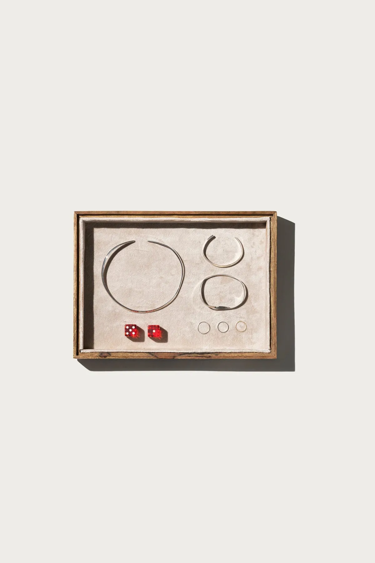 Stackable Jewelry Tray - Beige