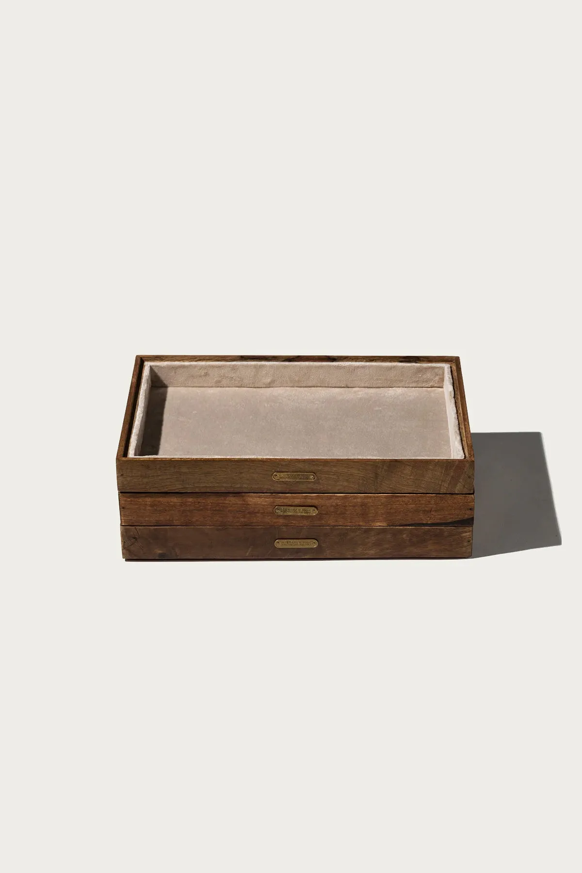 Stackable Jewelry Tray - Beige