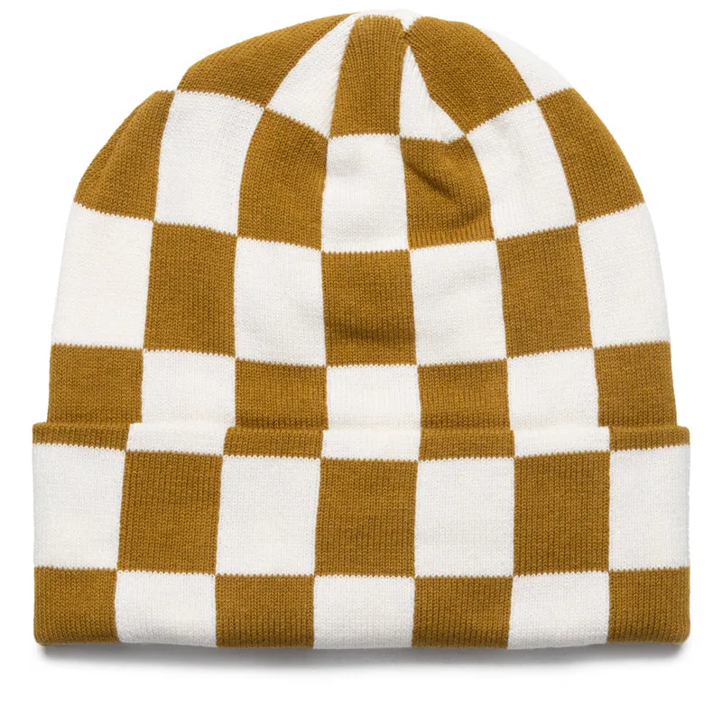 Students Golf Aiken Checker Beanie - Brown