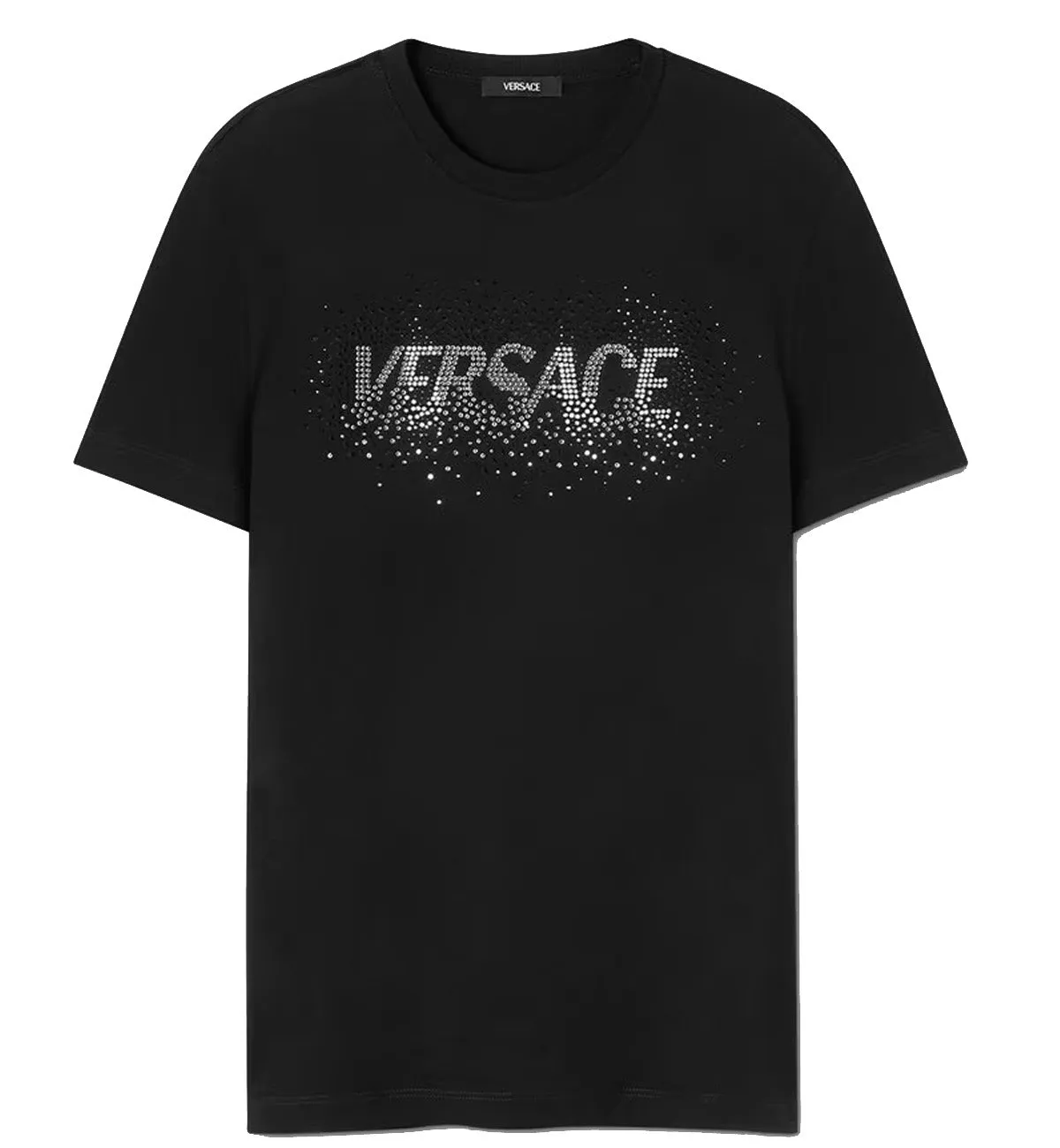Versace Crystal Fading Versace Logo T-Shirt (Black)