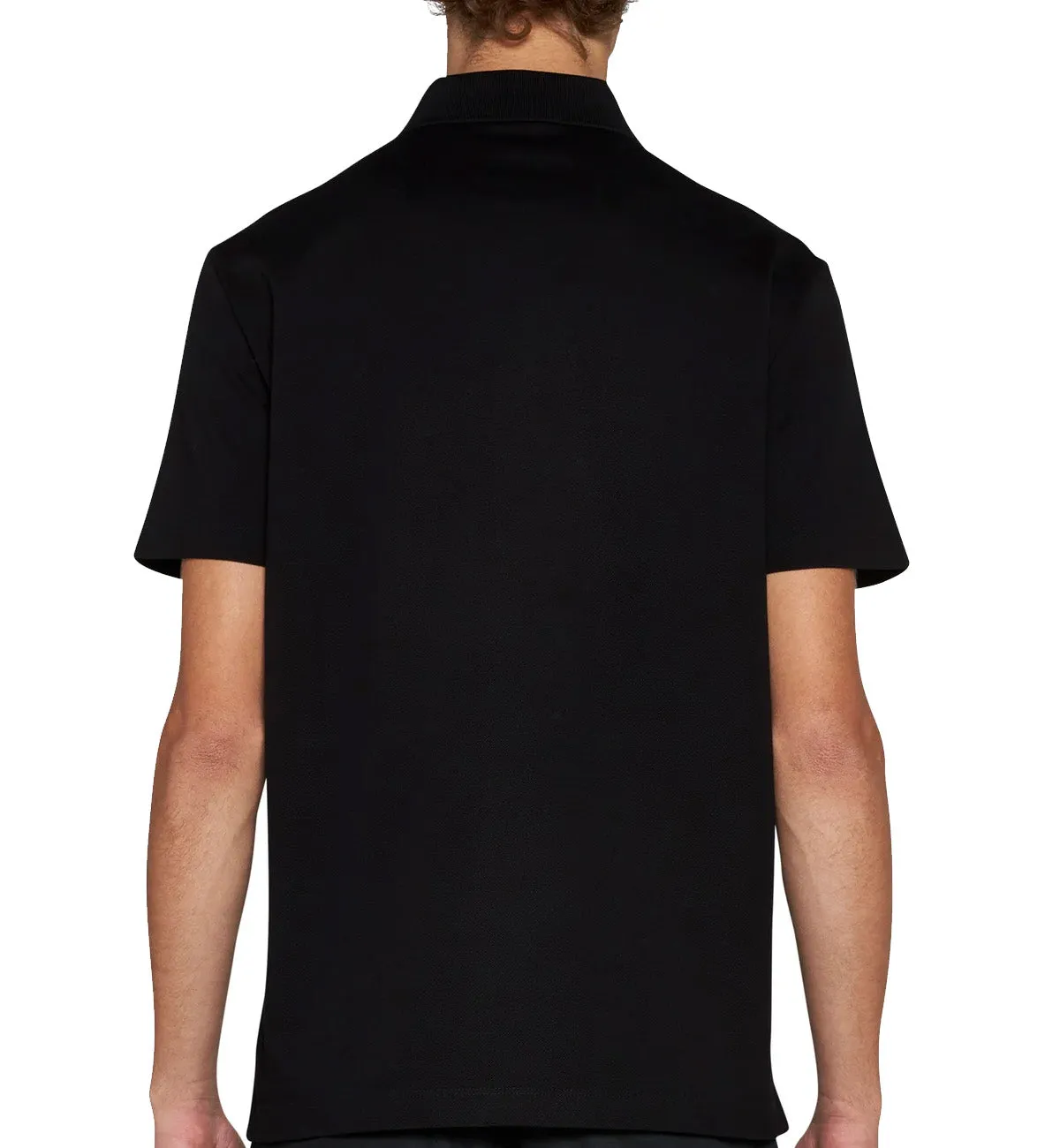 Versace Medusa Embroidered Polo Shirt (Black)