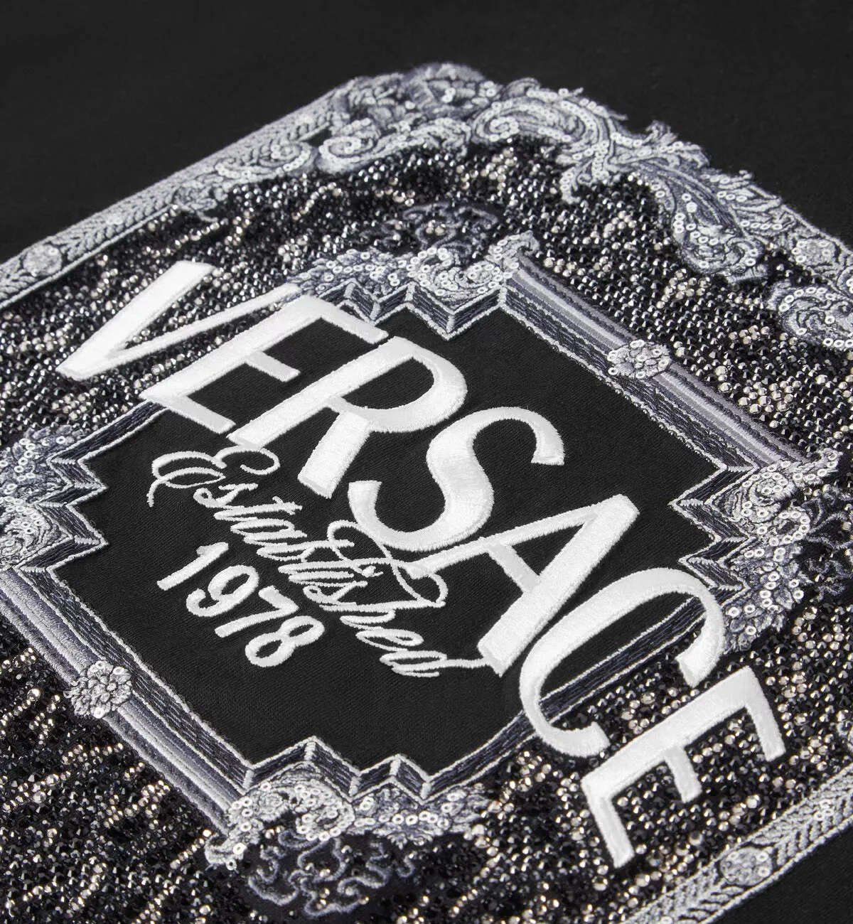 Versace Wild Stamp Crest T-Shirt (Black)