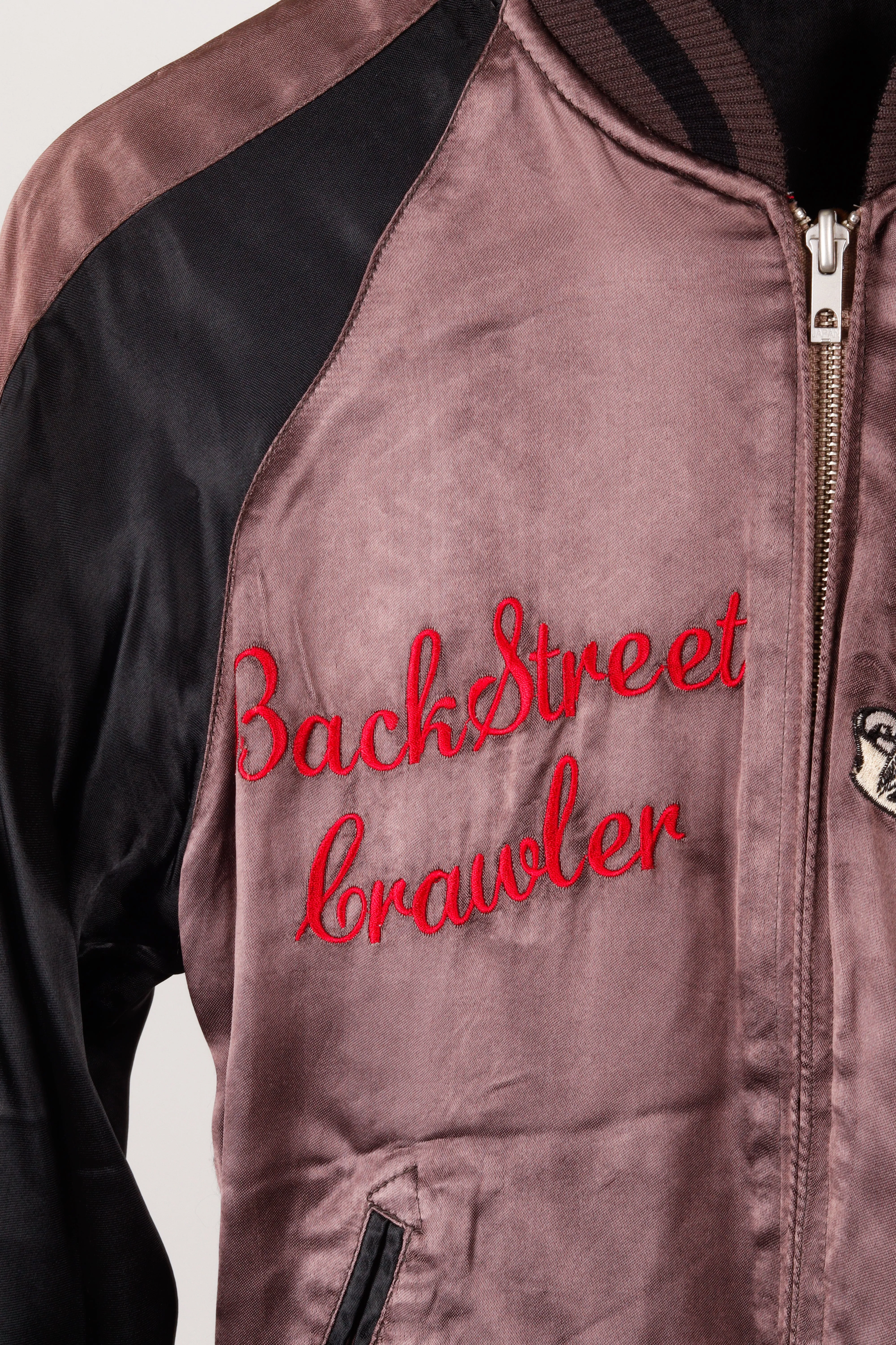 Vintage 90's Back Street Crawler 'Courage Summons' Reversible Sukajan Souvenir Jacket