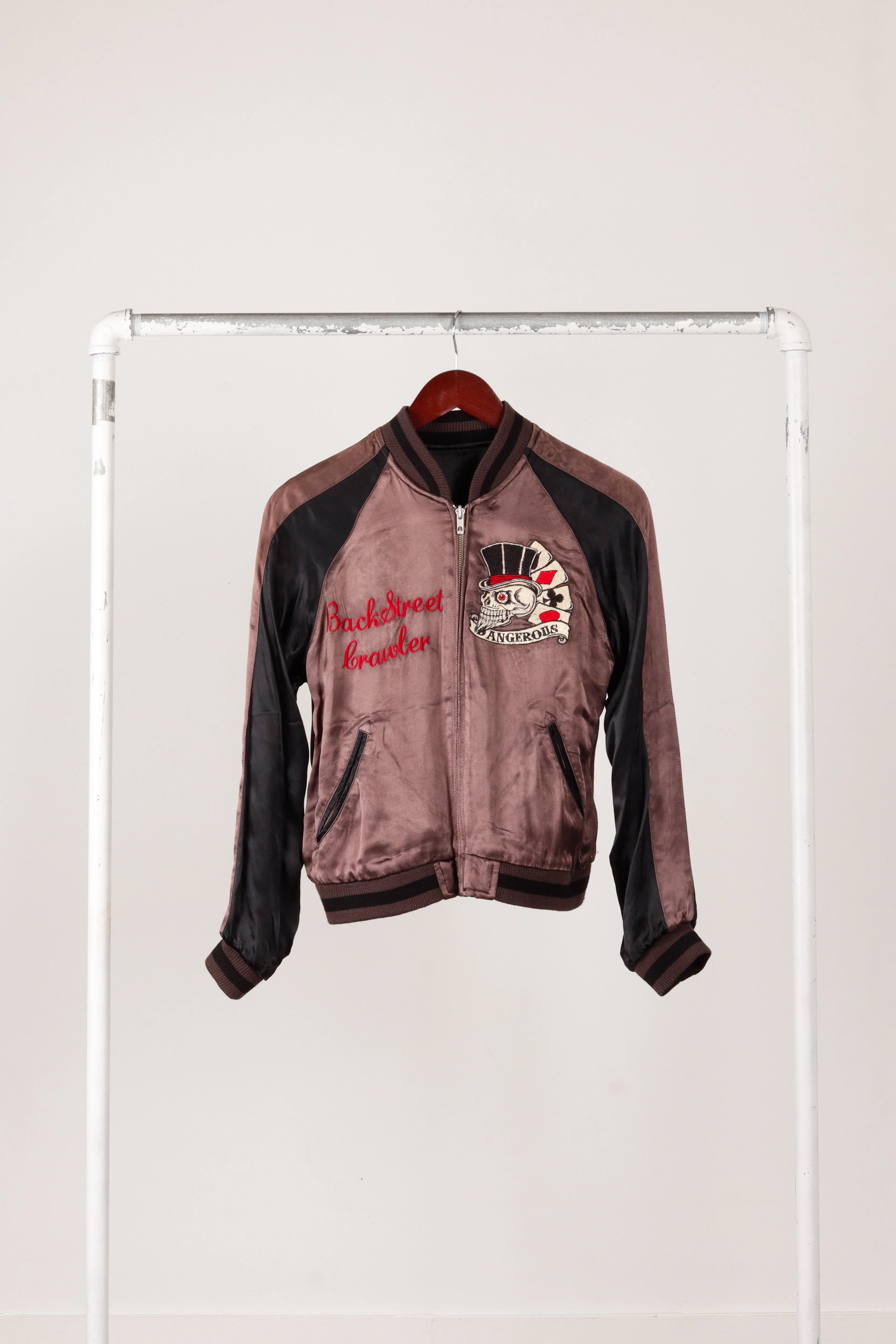 Vintage 90's Back Street Crawler 'Courage Summons' Reversible Sukajan Souvenir Jacket