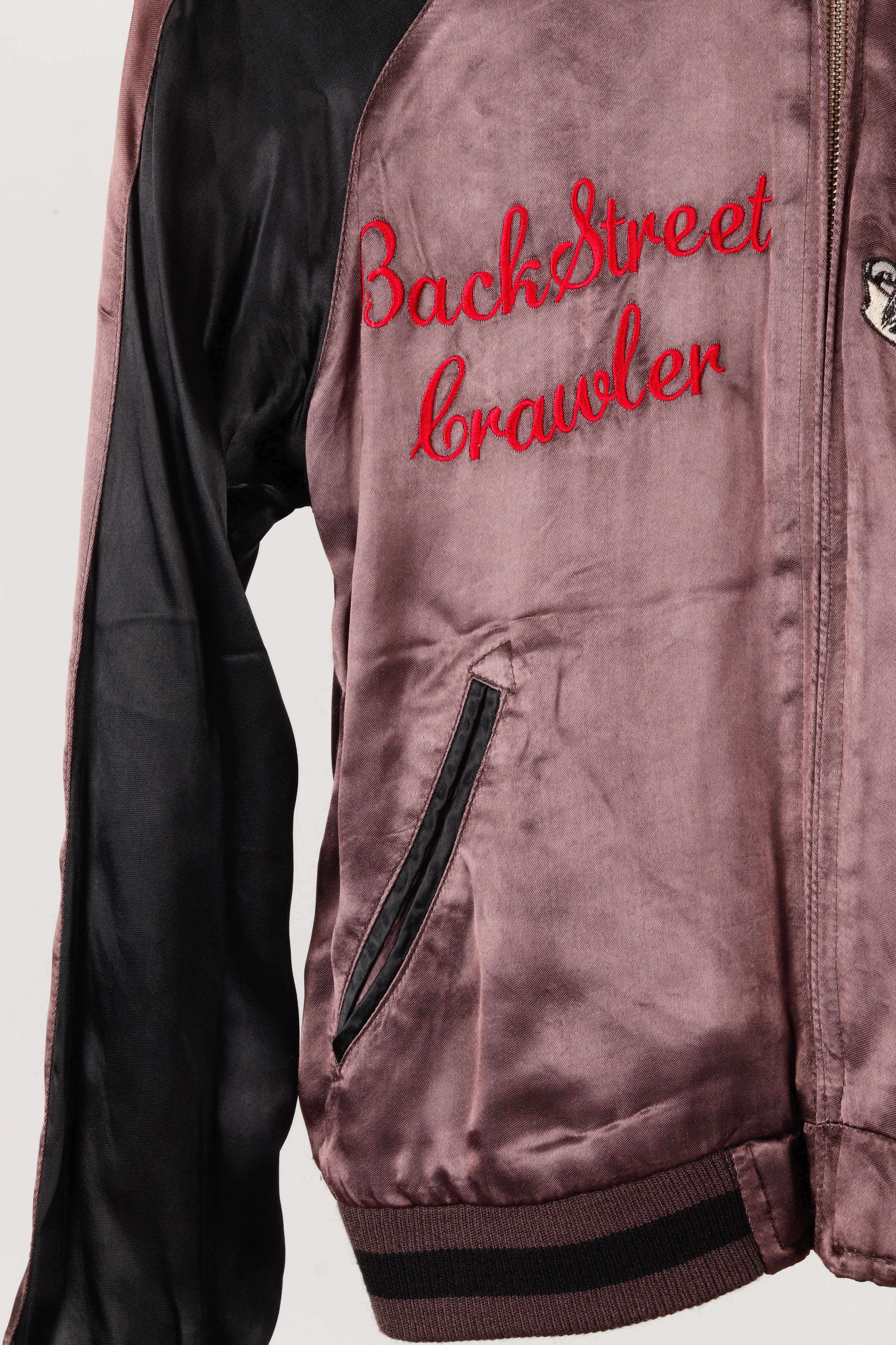 Vintage 90's Back Street Crawler 'Courage Summons' Reversible Sukajan Souvenir Jacket