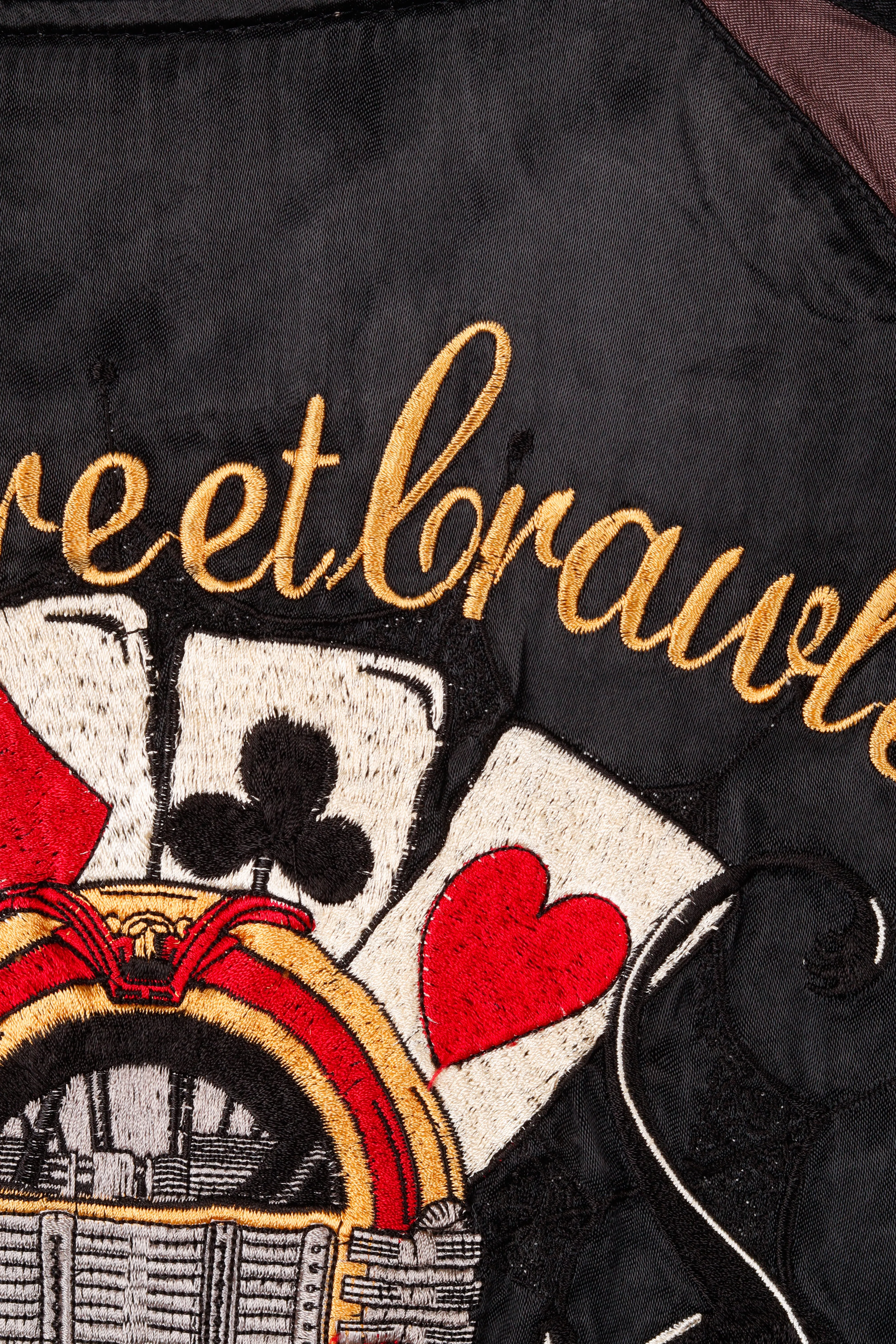 Vintage 90's Back Street Crawler 'Courage Summons' Reversible Sukajan Souvenir Jacket