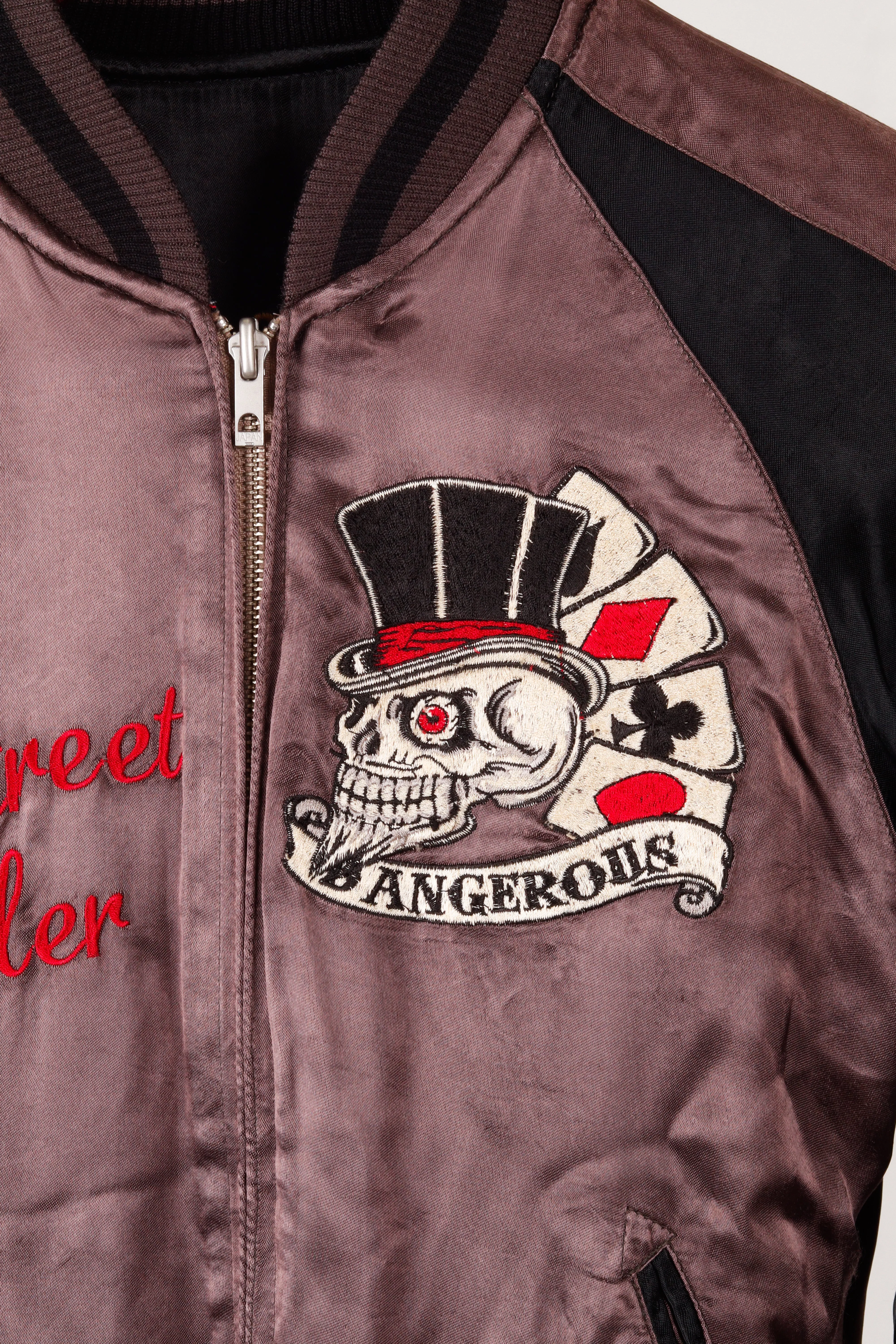 Vintage 90's Back Street Crawler 'Courage Summons' Reversible Sukajan Souvenir Jacket