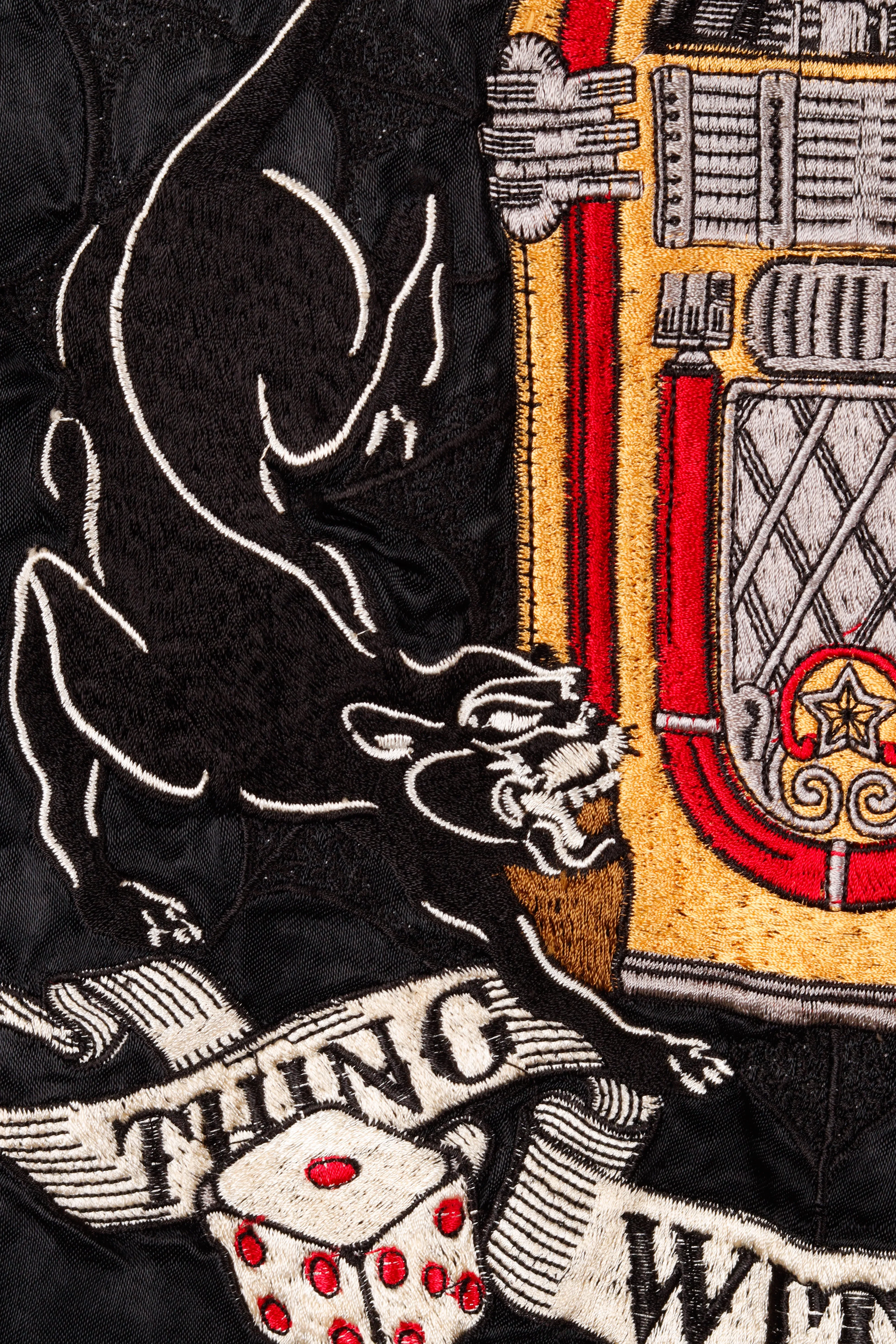 Vintage 90's Back Street Crawler 'Courage Summons' Reversible Sukajan Souvenir Jacket