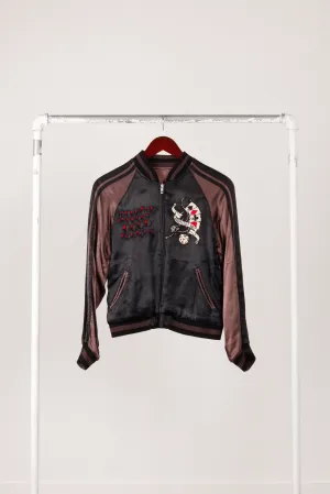 Vintage 90's Back Street Crawler 'Courage Summons' Reversible Sukajan Souvenir Jacket