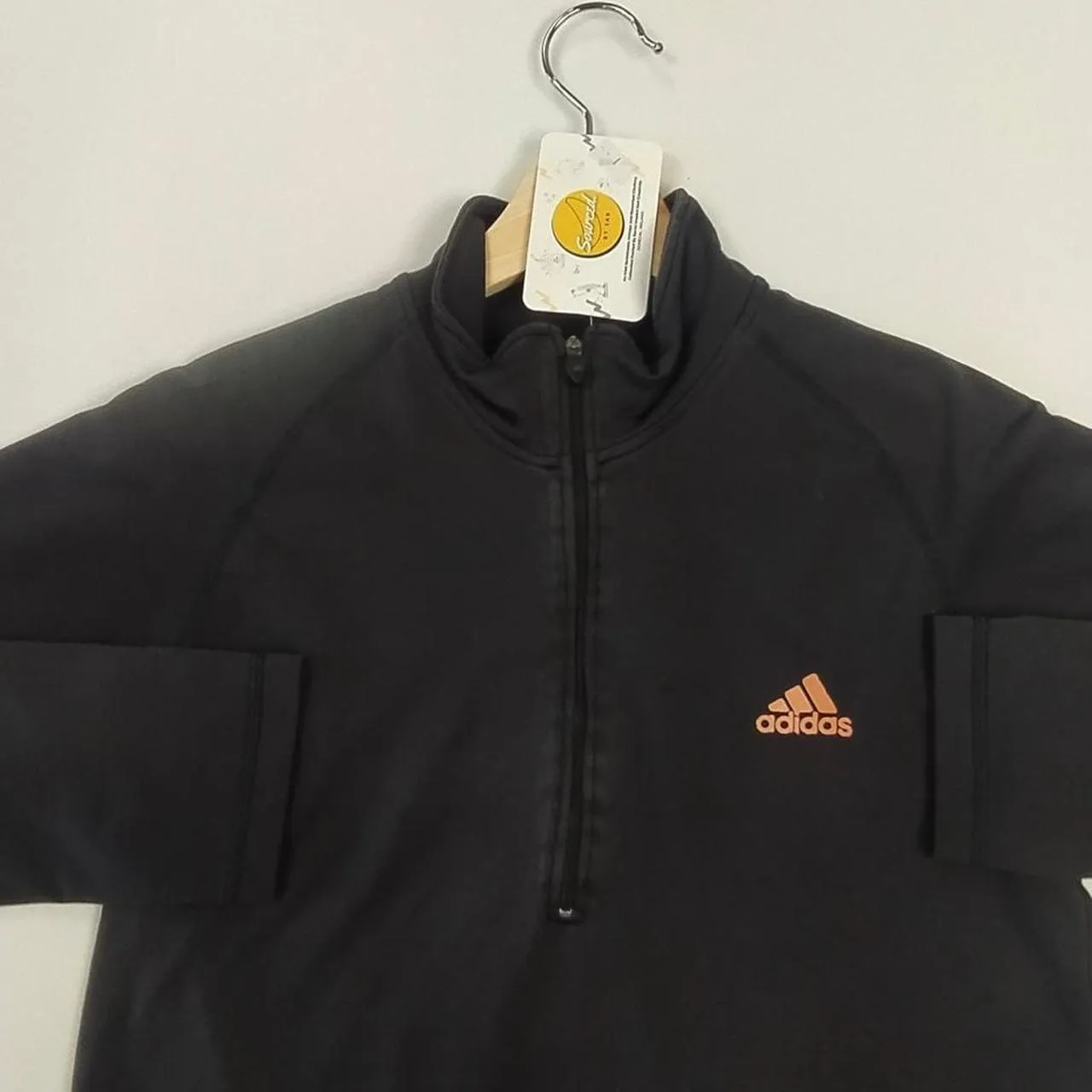 Vintage Adidas Equipment Quarter Zip Sweatshirt Embroidered Logo On Left Chest (M)